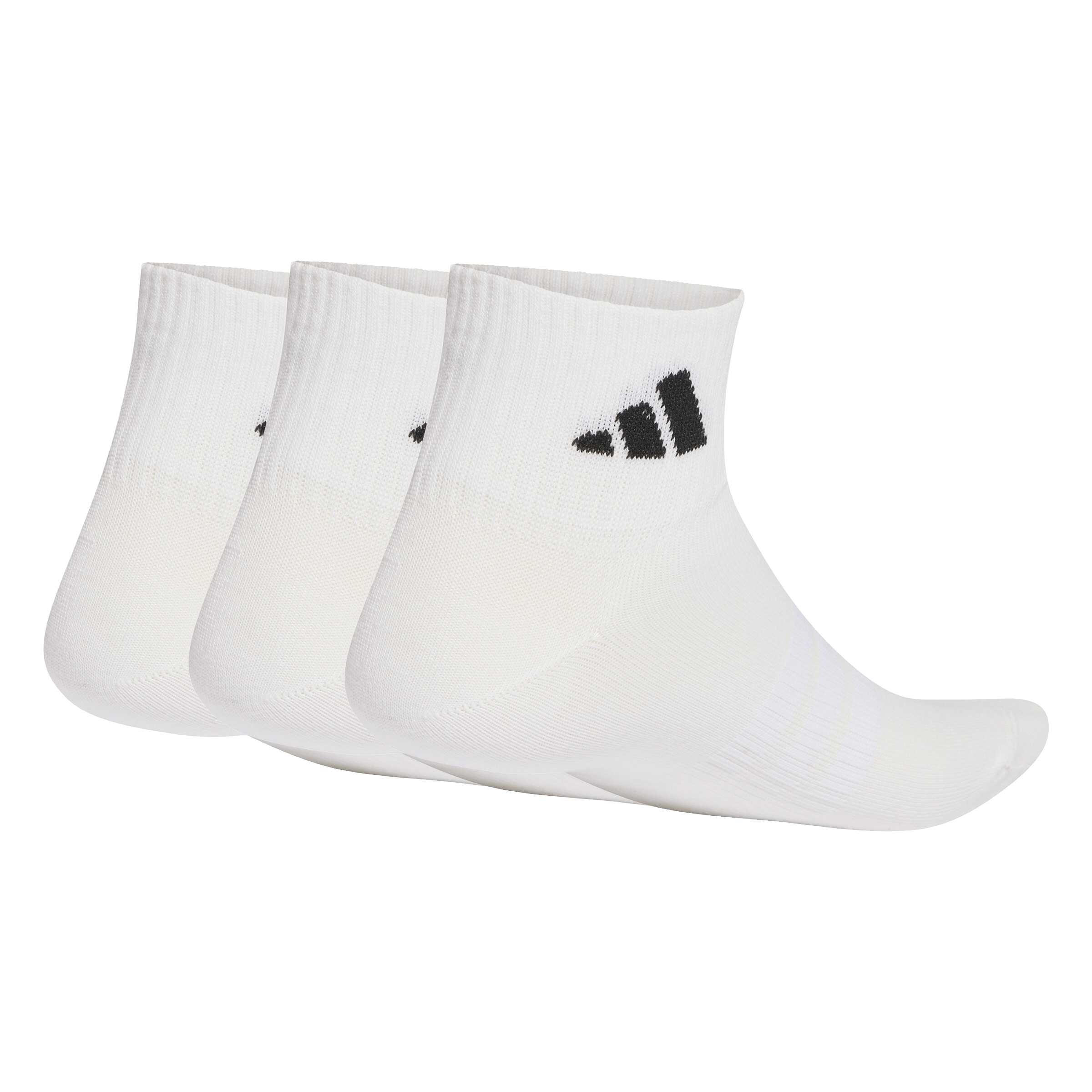 Calcetines finos y ligeros adidas (x3) 2/4