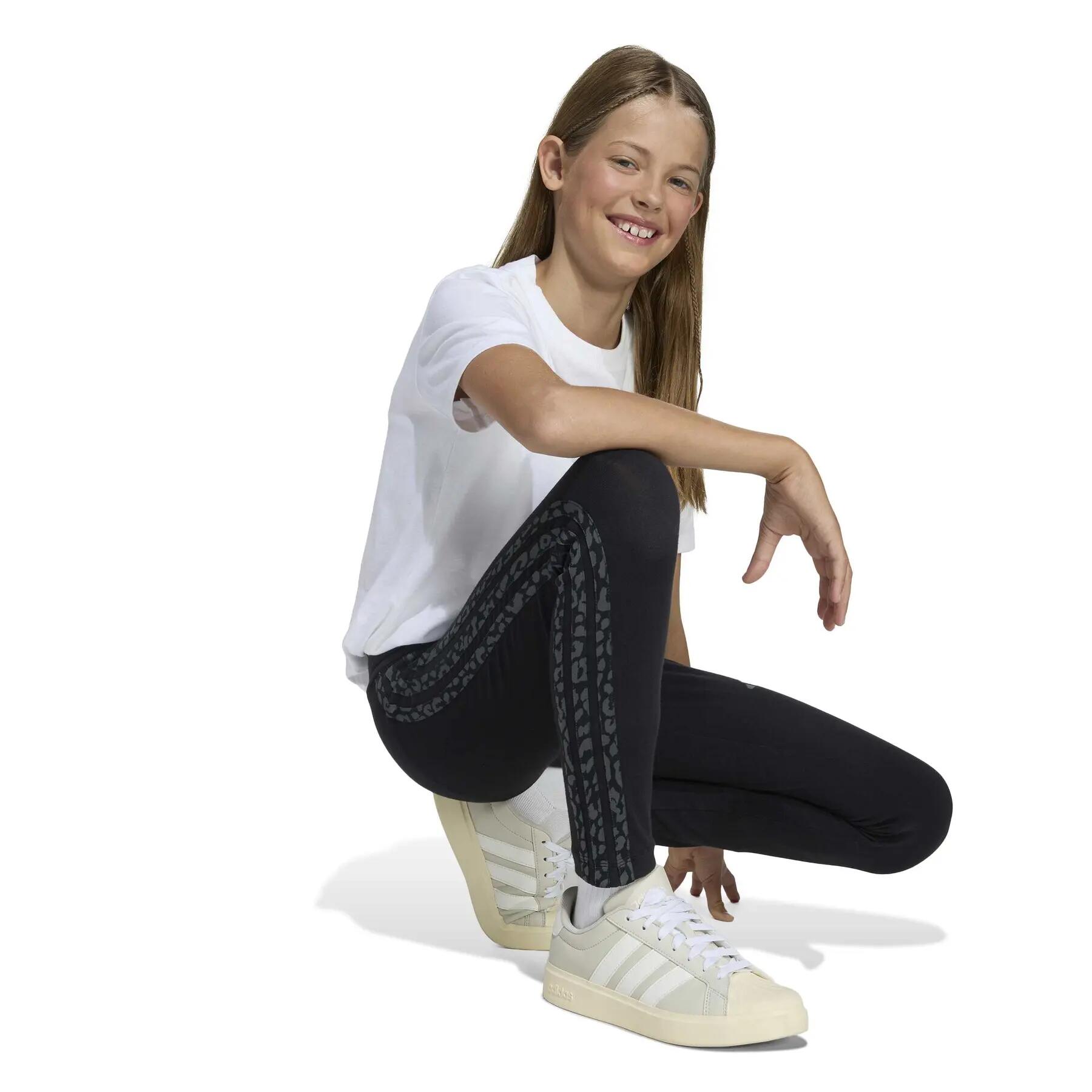 Leggings para raparigas adidas Seasonals Animal 5/6