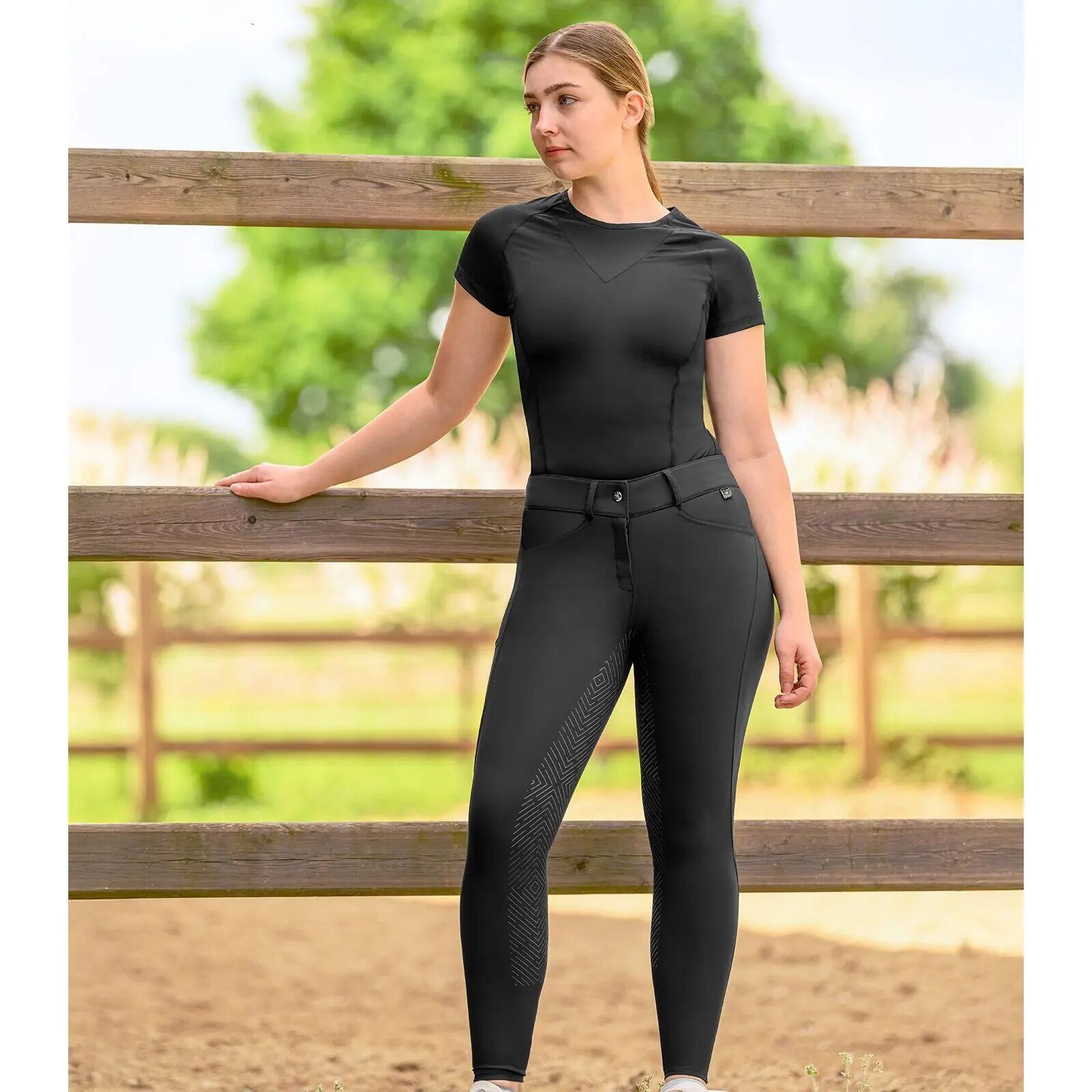 Pantalon équitation full grip femme ELT Comfort Ride 2/3