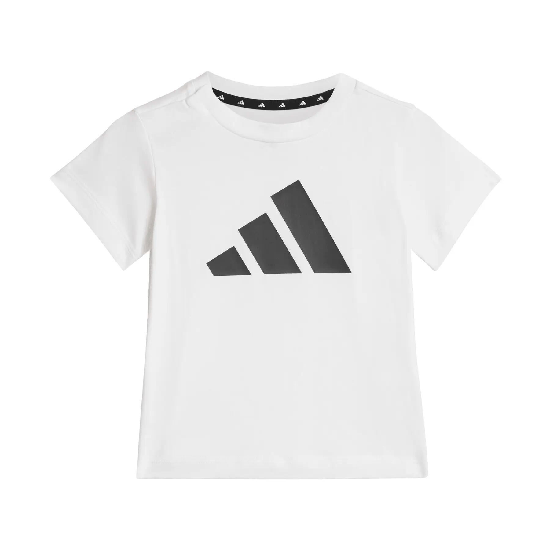 Conjunto de t-shirt e calças para menina bebé adidas 2/7