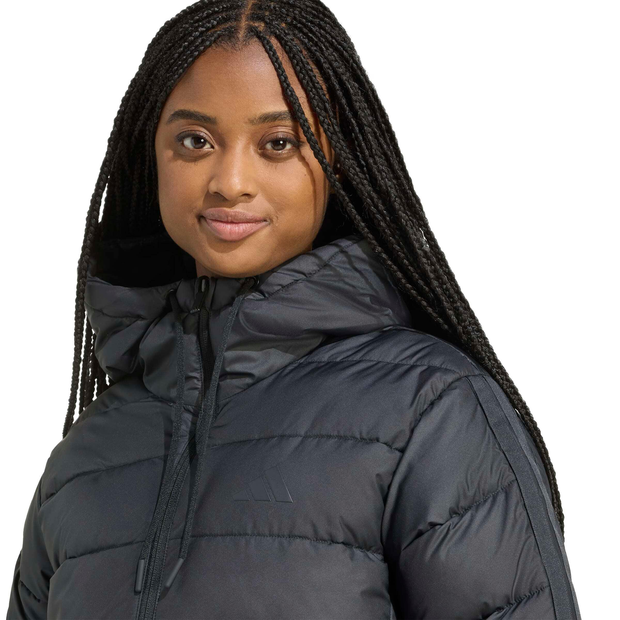 Doudoune à capuche femme adidas Essentials Climawarm 3 stripes 5/6