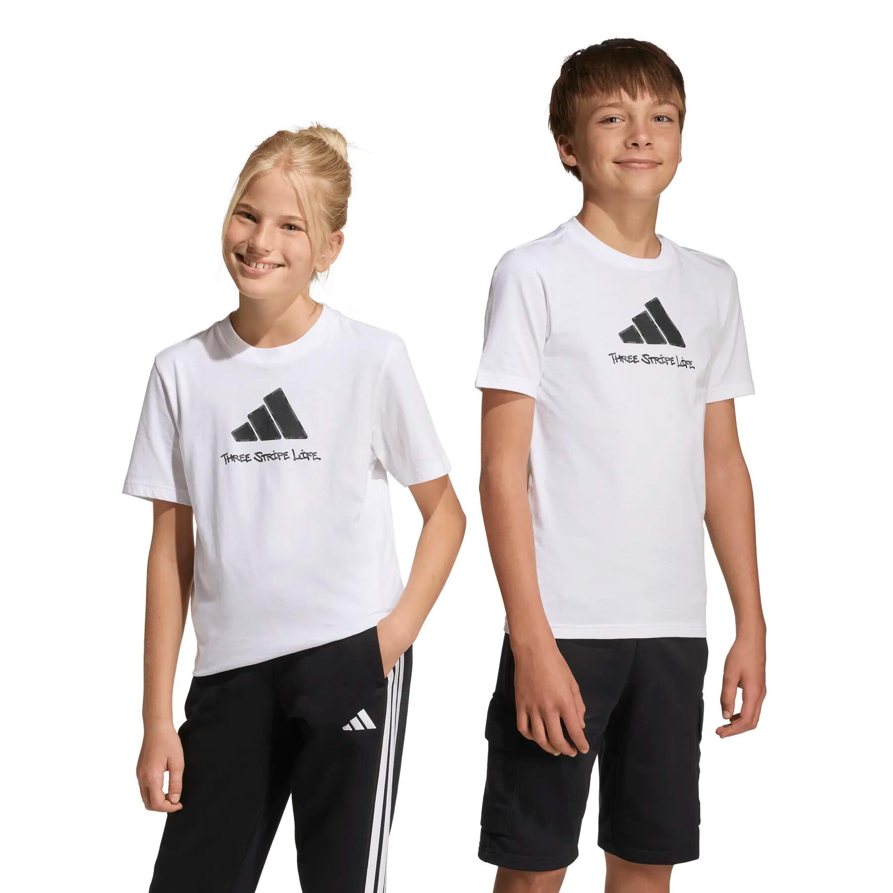 T-shirt de criança adidas Camo Graphic 3/7