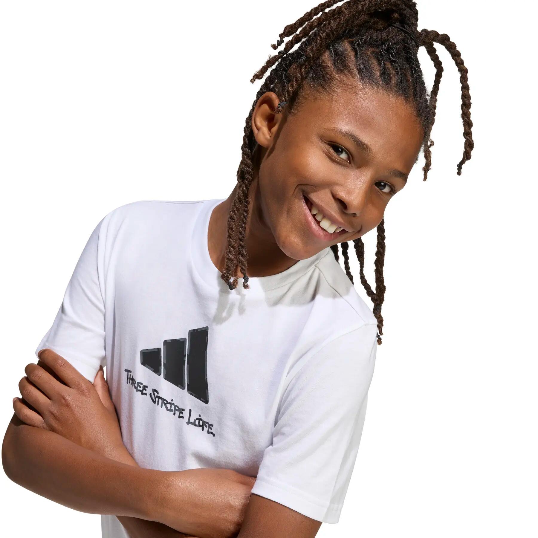 T-shirt de criança adidas Camo Graphic 7/7