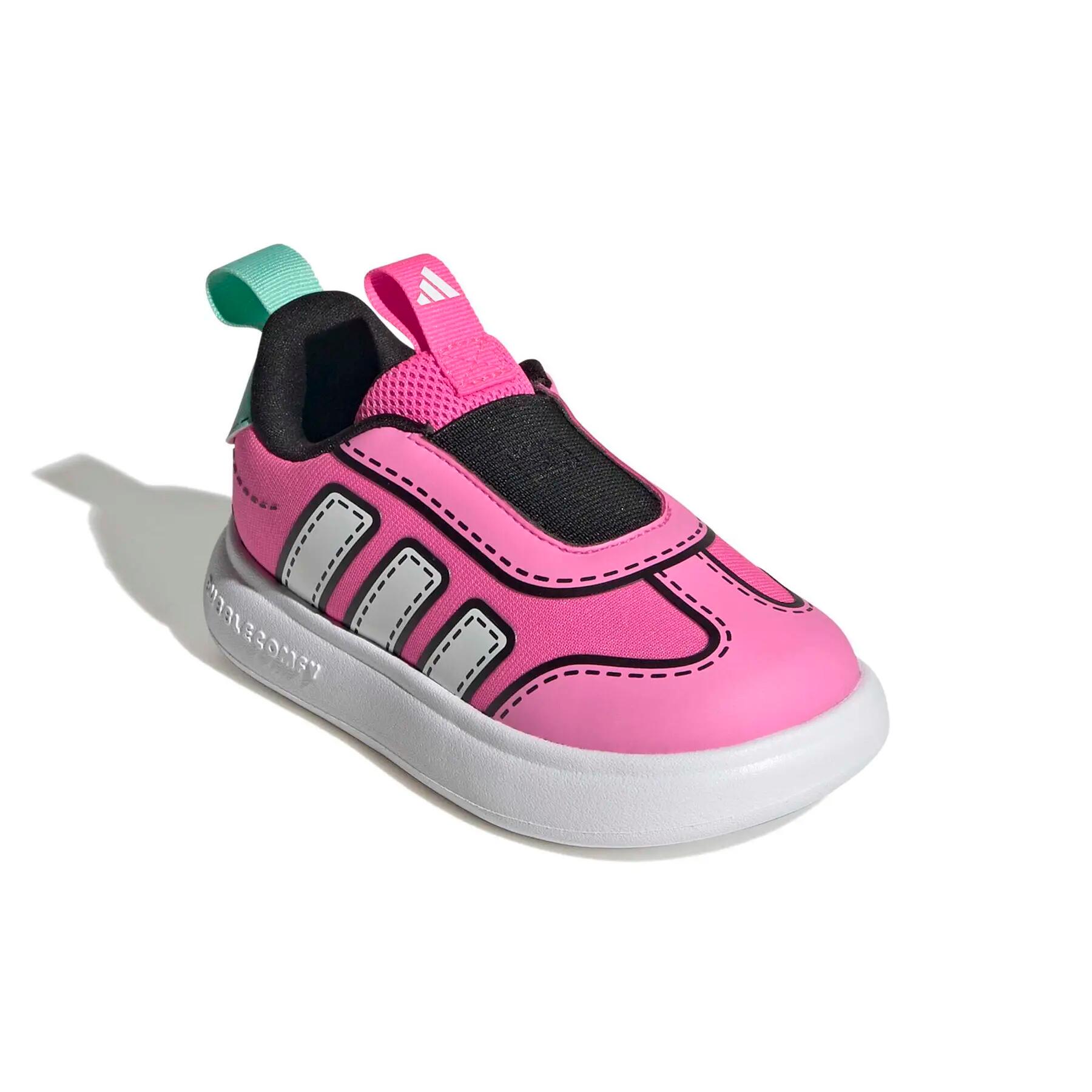 Sneakers Adidas Modell Bubblecomic I Farbe Rosa 7/7