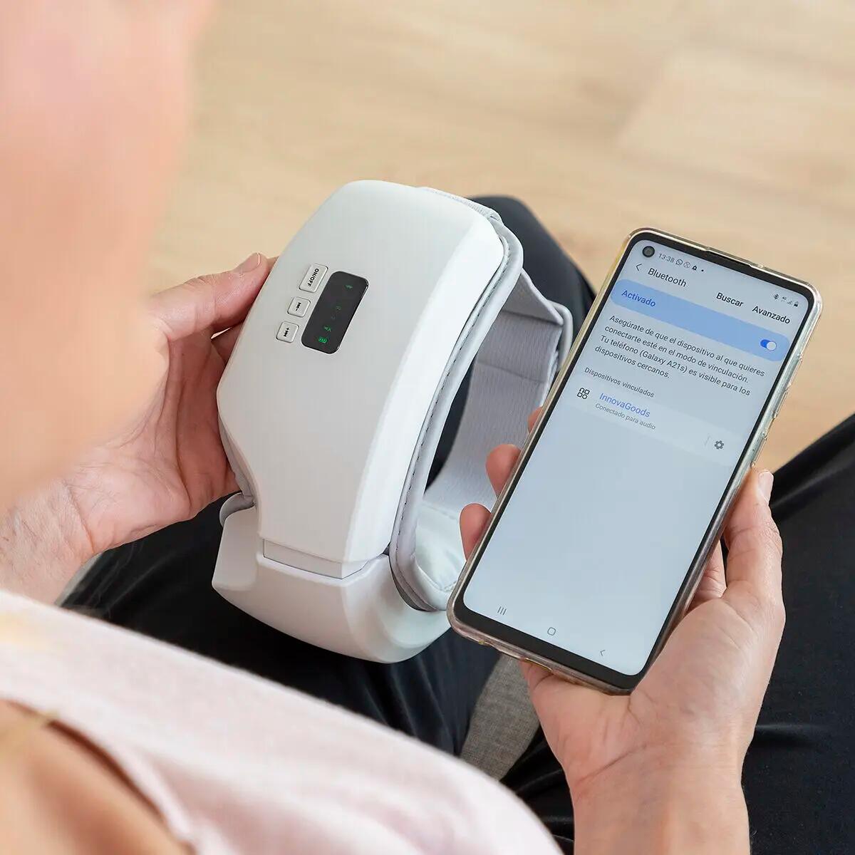 Masajeador de Ojos con Compresión de Aire 4 en 1 InnovaGoods EYESKY Gris 7/7