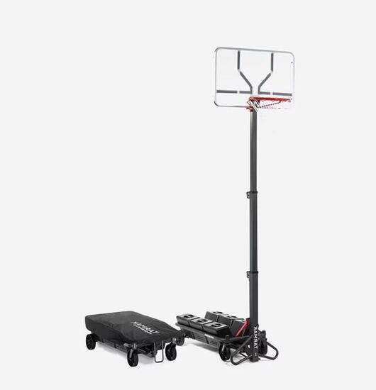 Tweedehands Basketbalpaal kind/volw. B500. 2,40 m tot 3,05 m.