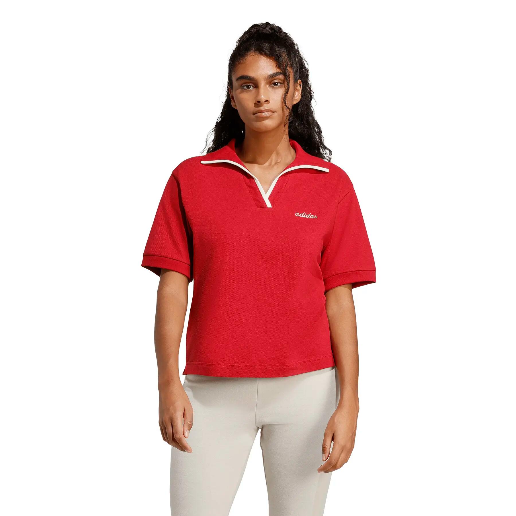 Seasonal Essentials Colorpop Polo met Geborduurde Graphic 2/6