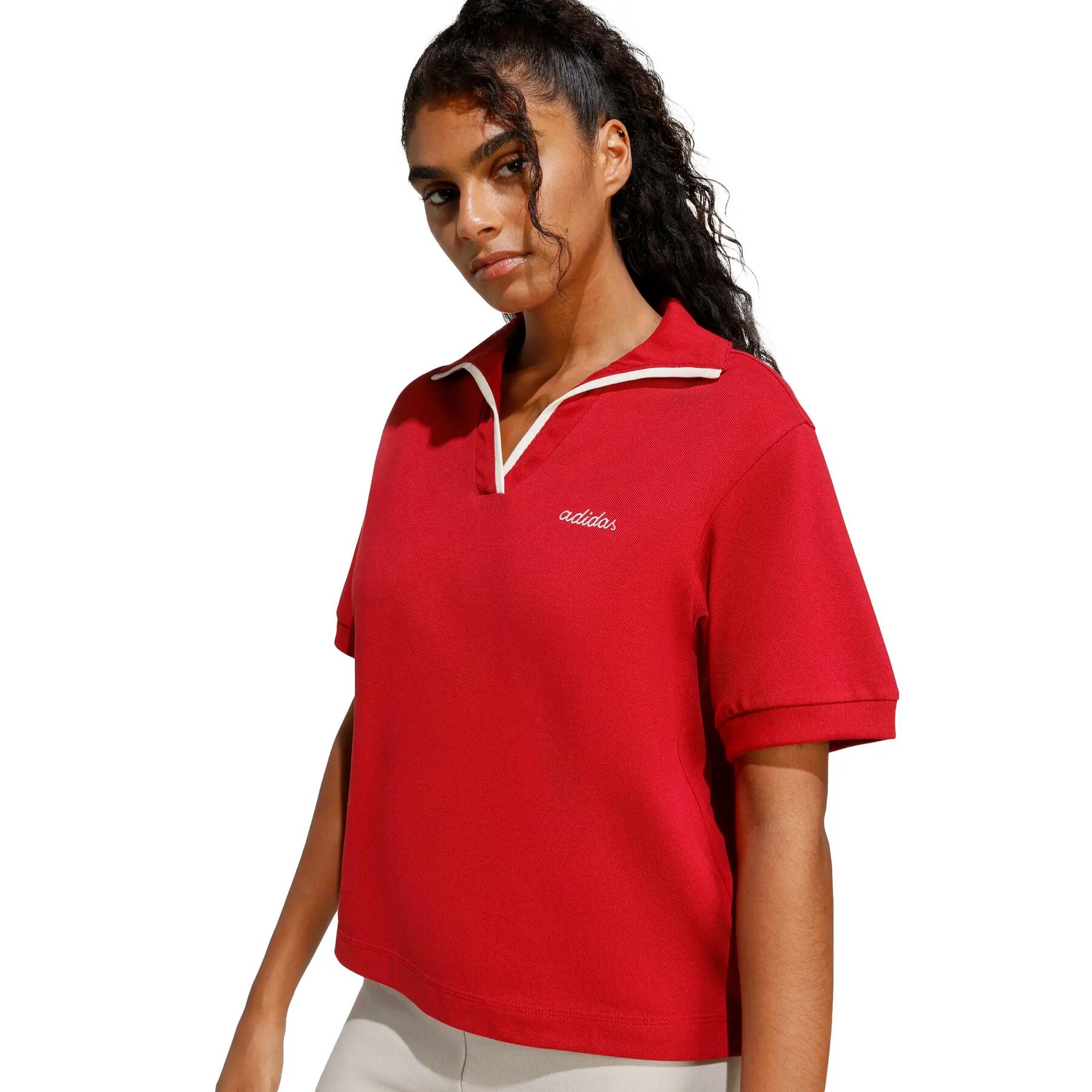 Seasonal Essentials Colorpop Polo met Geborduurde Graphic 6/6