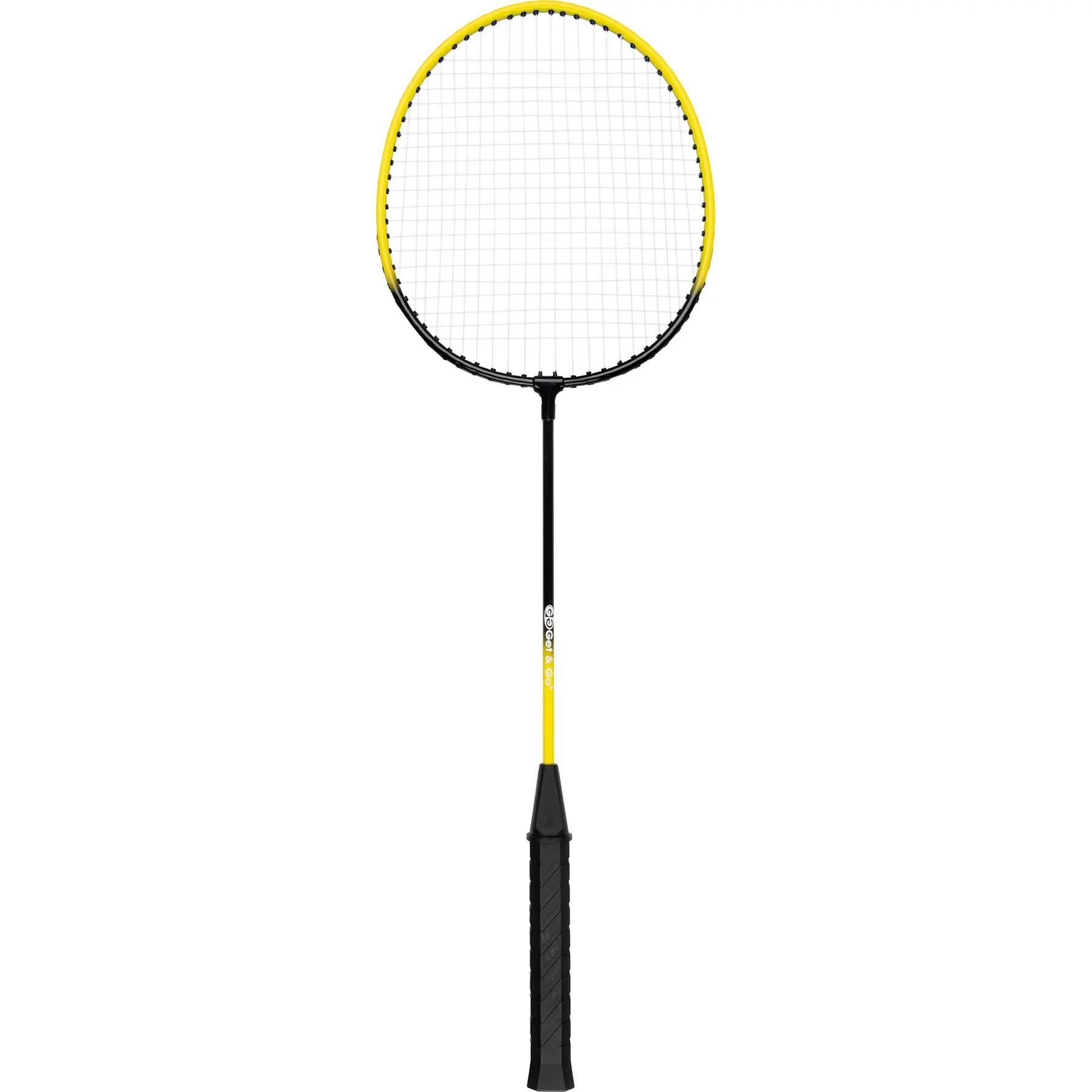 Juego de bádminton: 4 raquetas + 2 volantes + red 2/7