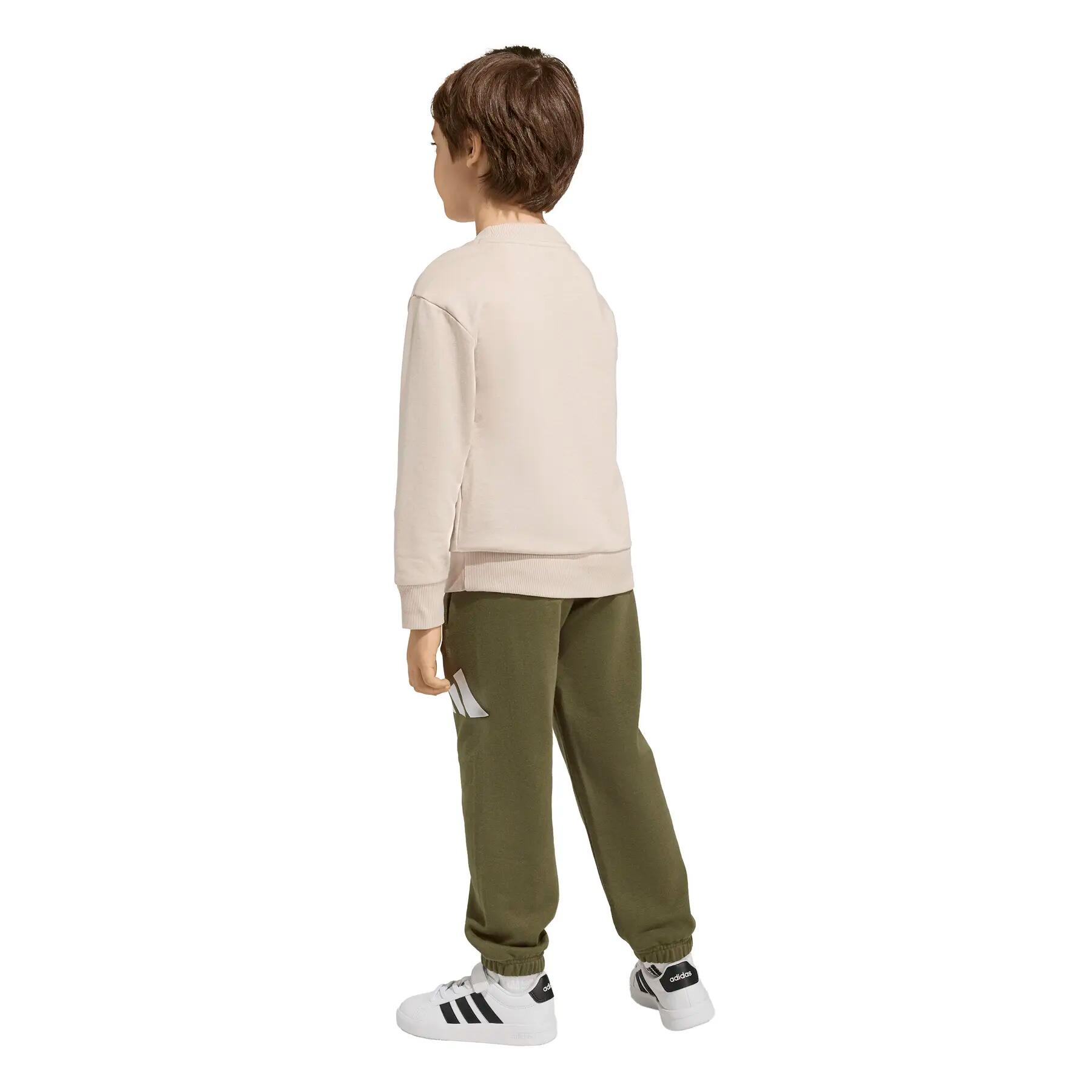 Chándal Adidas Kids beige-verde Jog KB9668 7/7