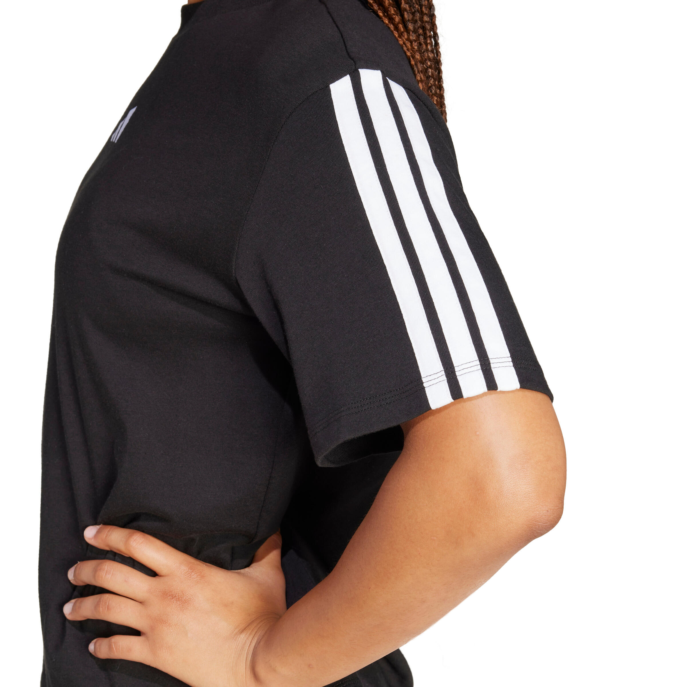 T-shirt boyfriend da mulher adidas Essentials 3-Stripes 6/6