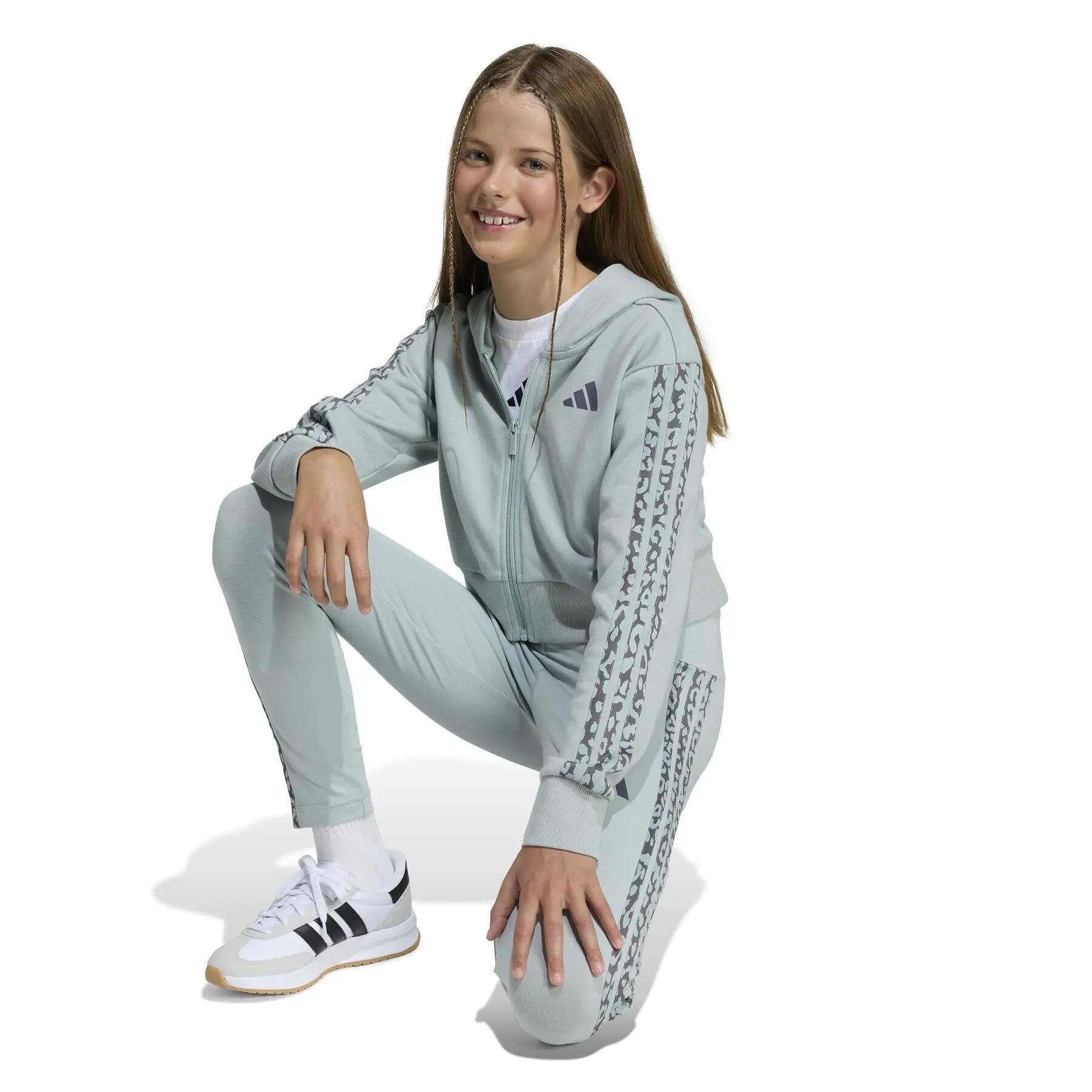 Felpa da bambina con cappuccio adidas Seasonals Animal 3/5
