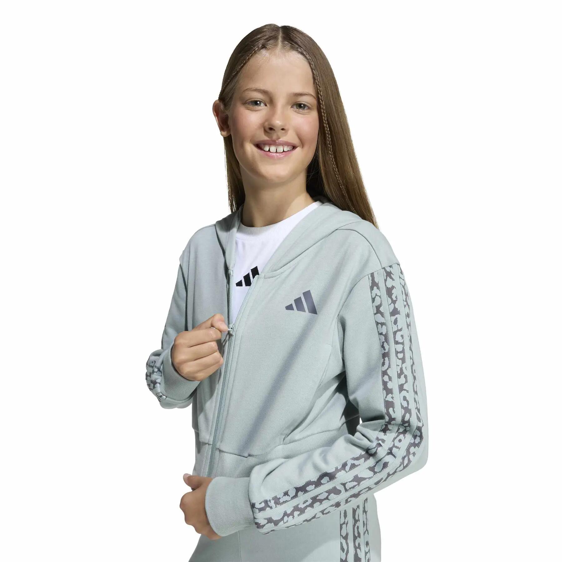 Felpa da bambina con cappuccio adidas Seasonals Animal 4/5