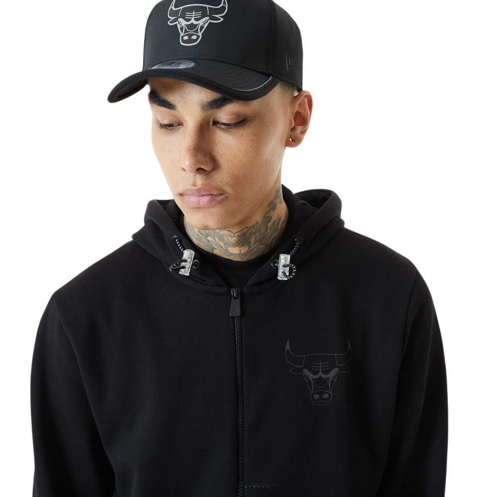 Felpa con zip New Era Chicago Bulls 3/5