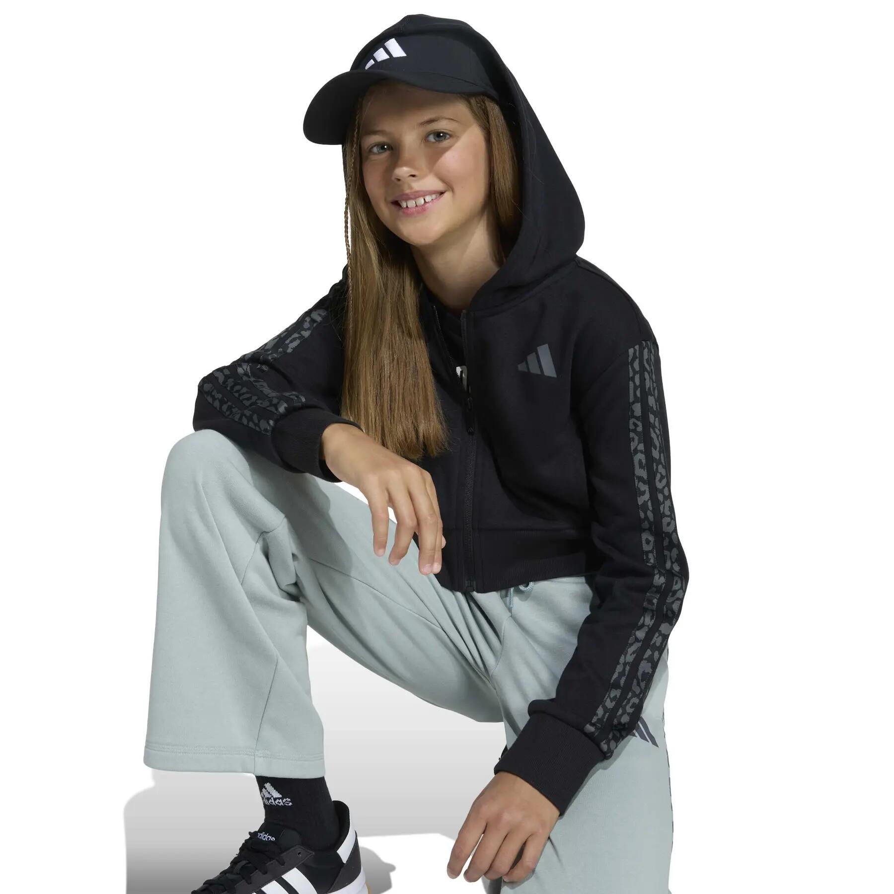 Sudadera con capucha infantil adidas Seasonals Animal 4/5