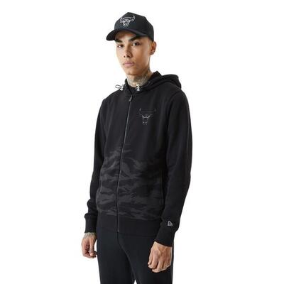 Sweatshirt met rits new era chicago bulls