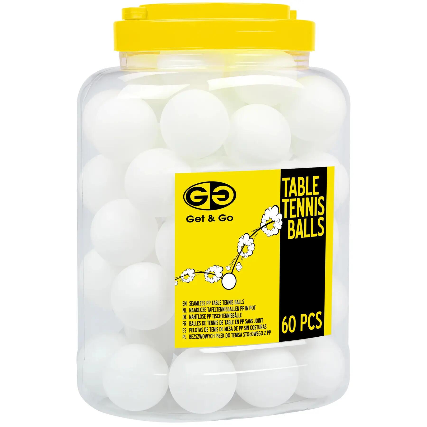 Pelotas de ping-pong en un frasco - 60 unidades 2/2