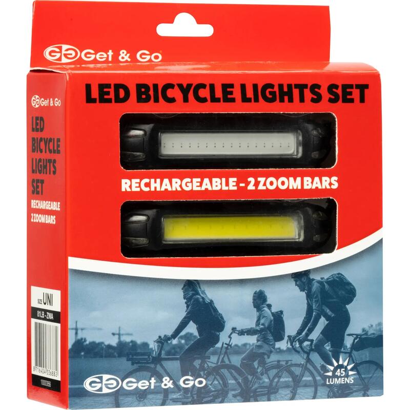 Set LED-uri bicicleta, Negru, uni