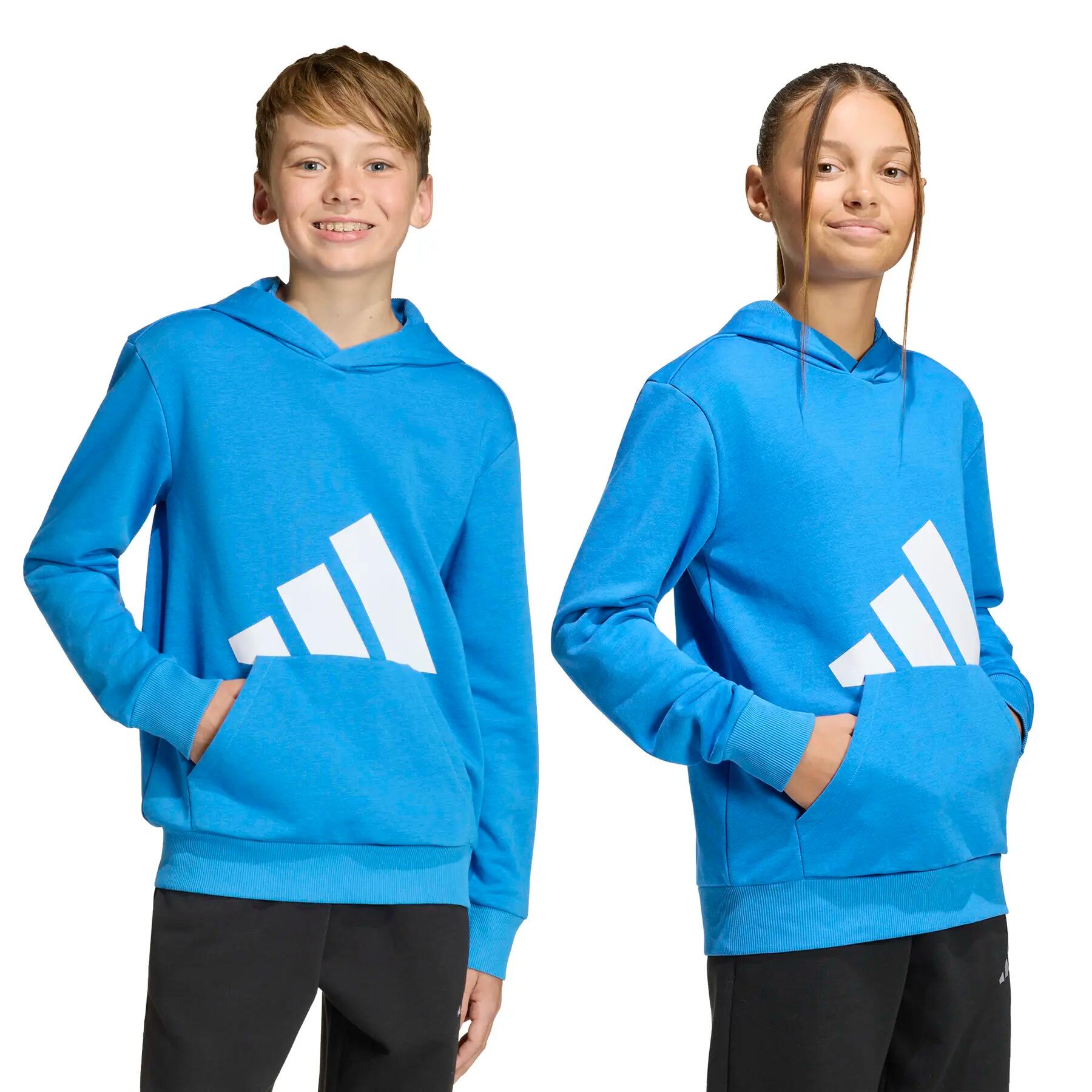 Felpa con cappuccio in French terry morbido per bambini adidas Essentials 3/7