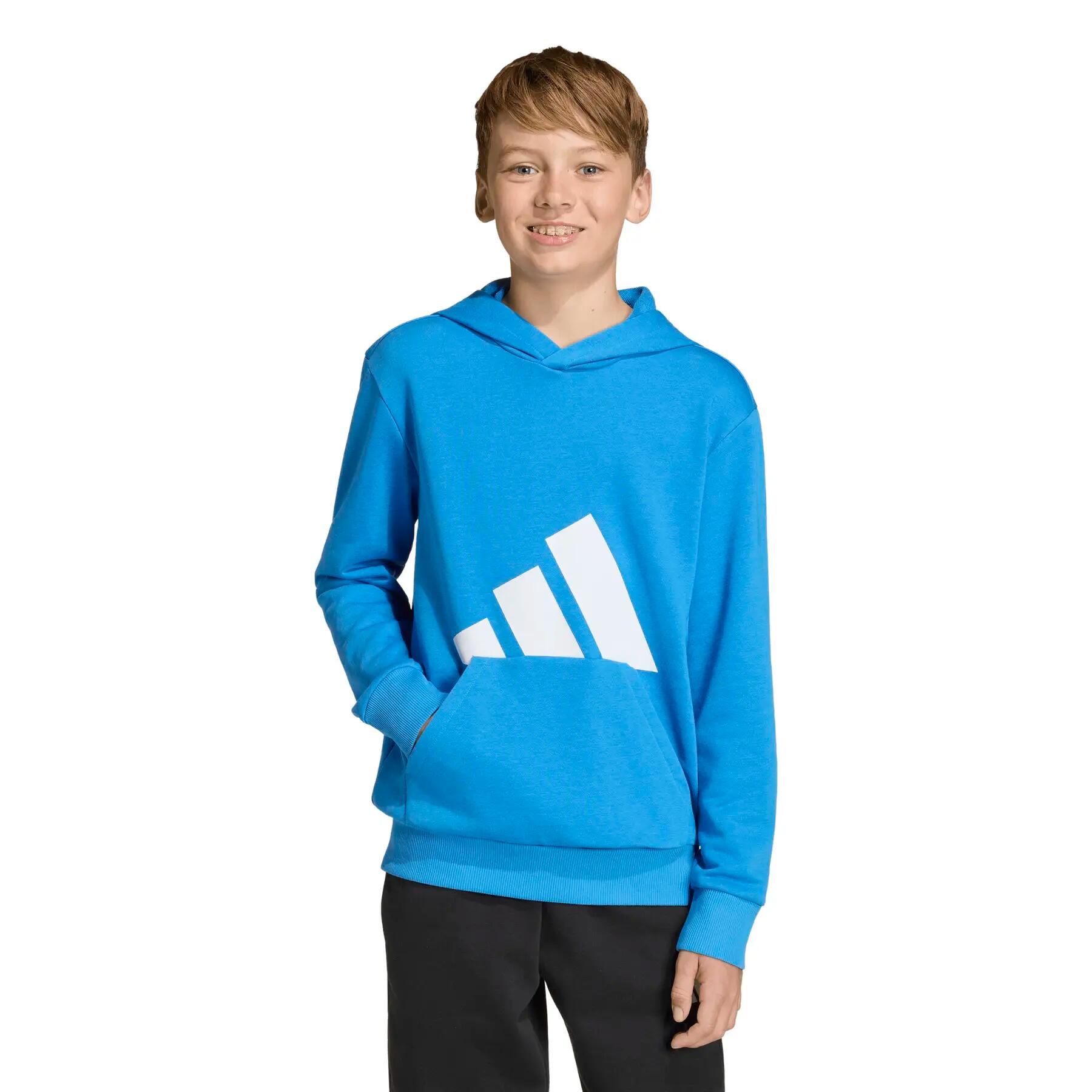 Felpa con cappuccio in French terry morbido per bambini adidas Essentials 2/7