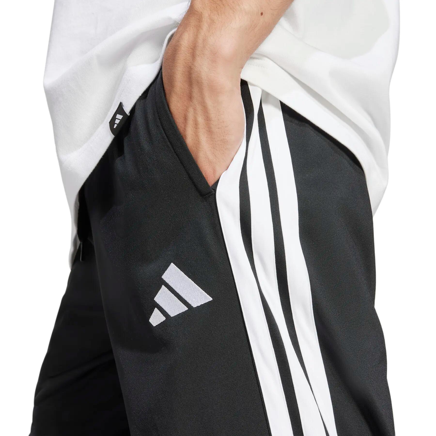 Calças de treino com a barra aberta adidas 3-Stripes 5/6