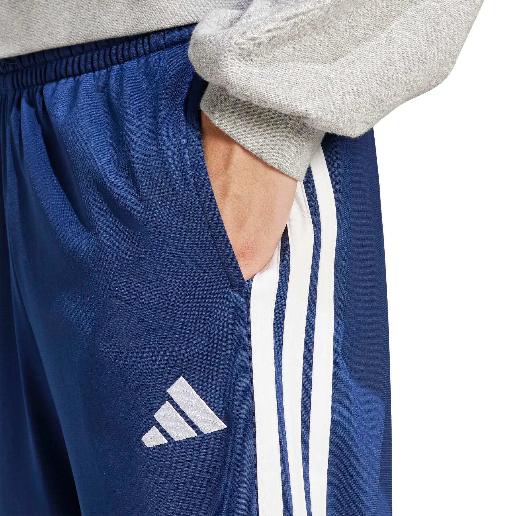 Calças de treino com a barra aberta adidas 3-Stripes 5/6
