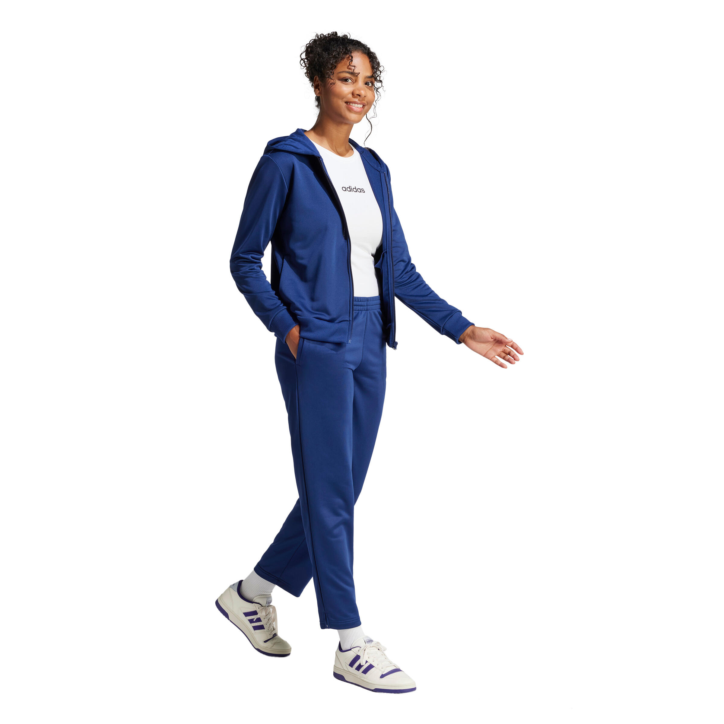 Fato de treino com capuz para mulher adidas Essentials Linear 5/7