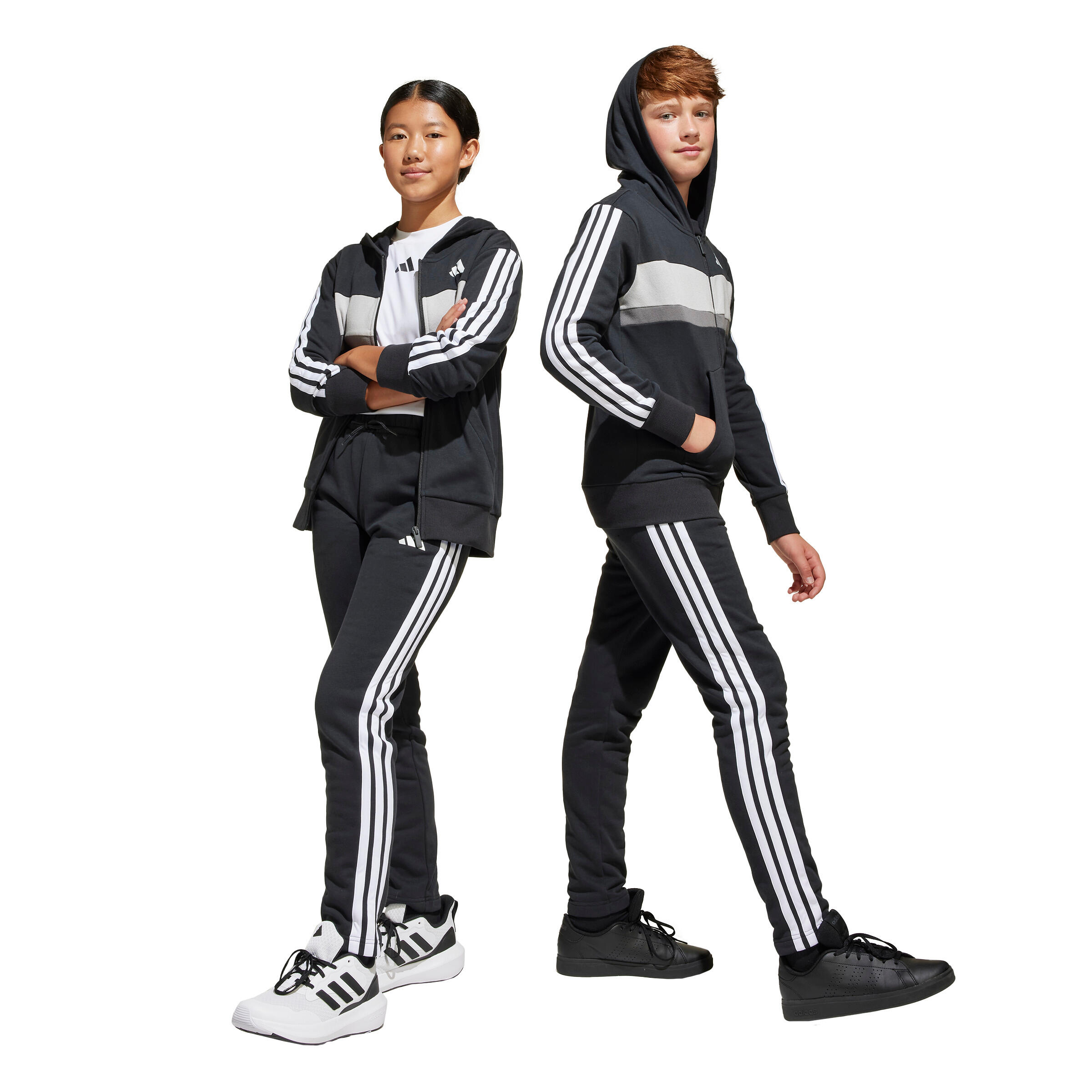 Tuta per bambini adidas Fleece 3-Stripes Essentials Tiberio 6/7