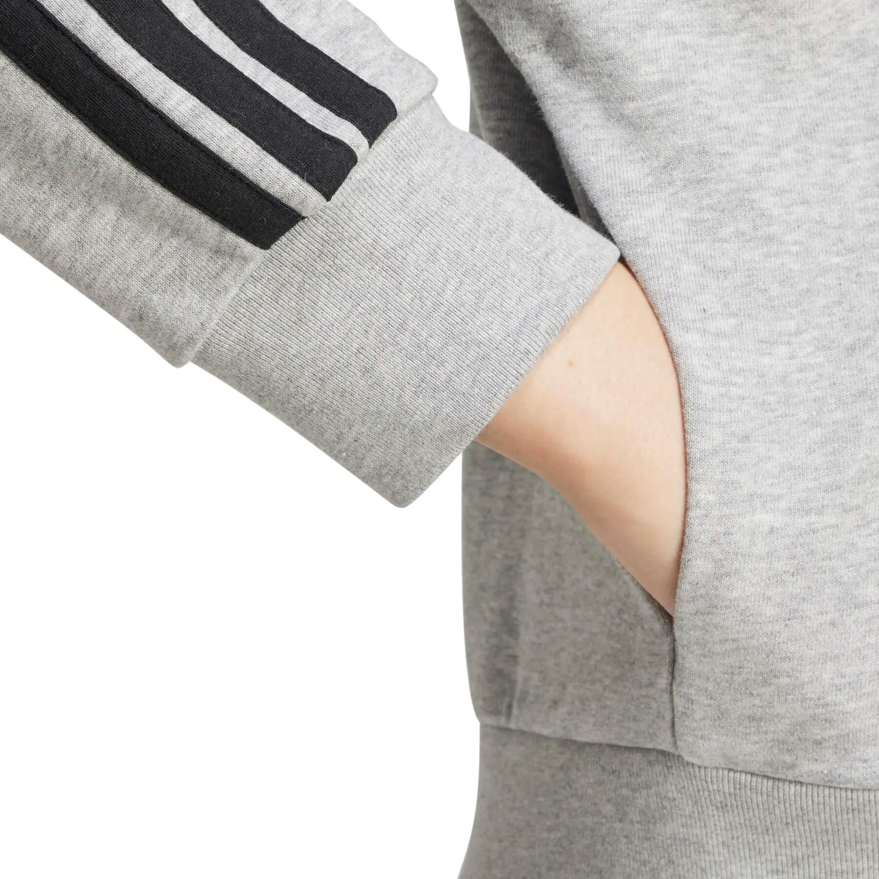 Veste à capuche entièrement zippée French terry 3 bandes Essentials 6/6