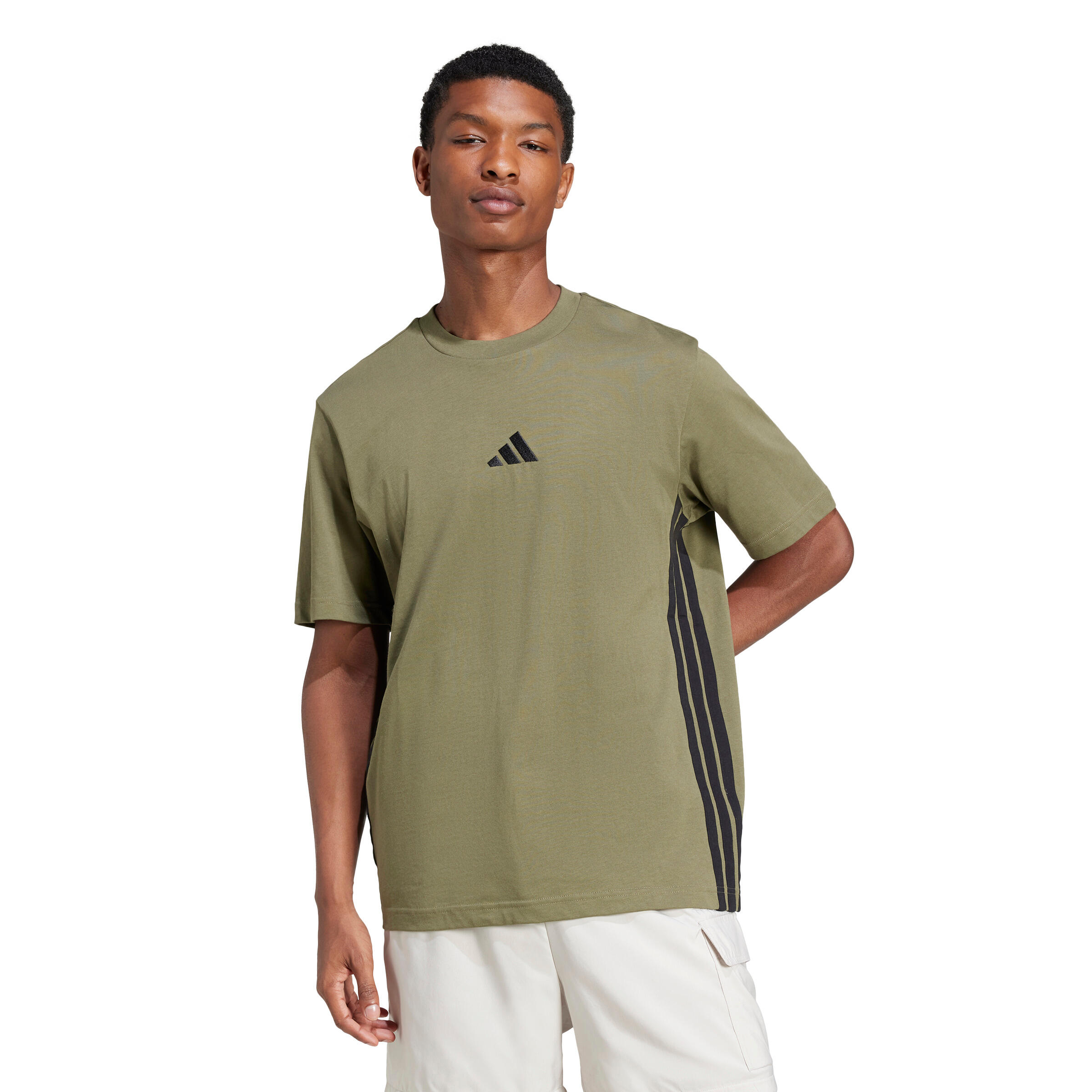 Einfaches Jersey-T-Shirt adidas Essentials 3-Stripes 2/6