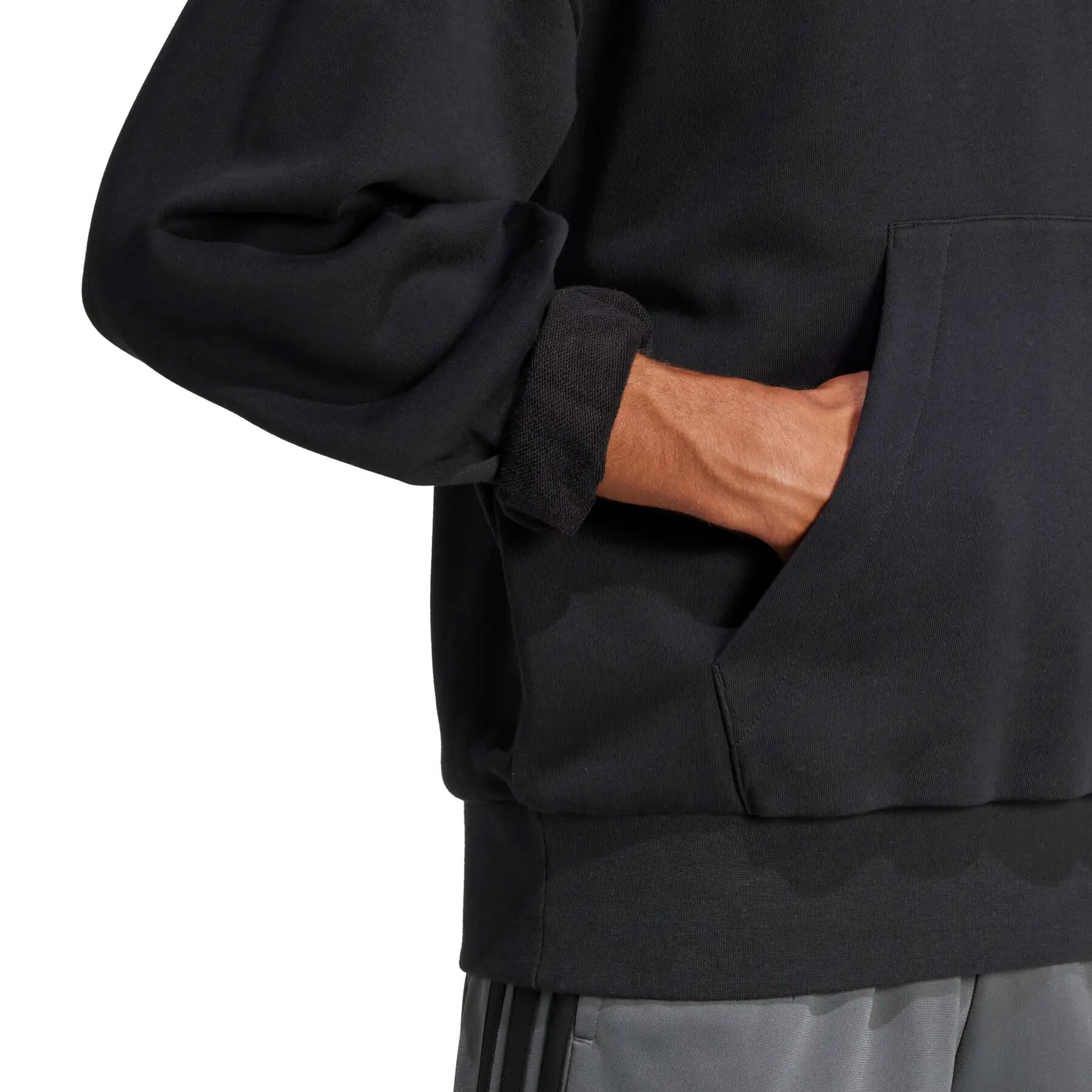 Sweat-shirt à capuche ample French terry logo à 3 bandes Essentials 6/6