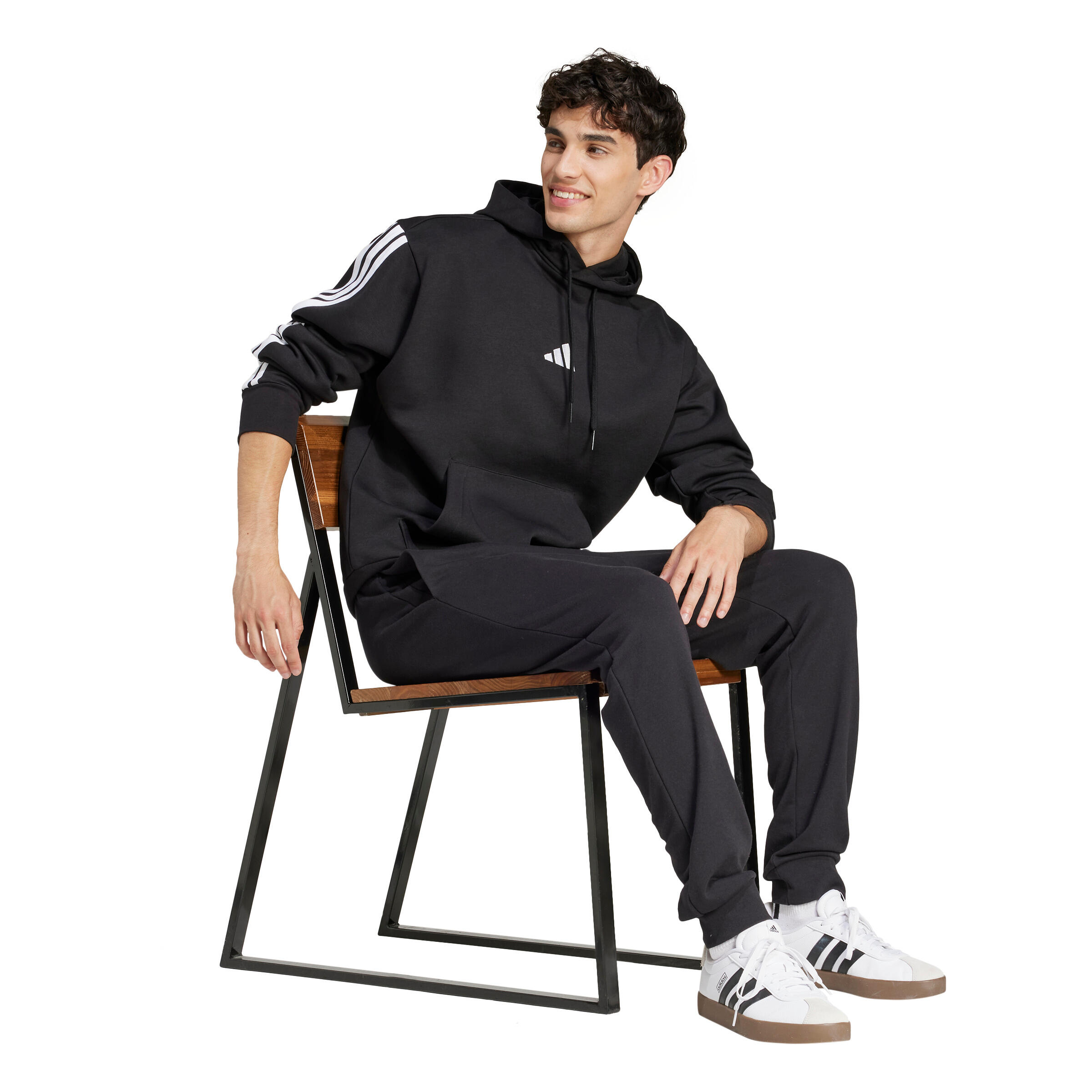 Hoodie adidas Essentials 3-Stripes Fleece 3/6