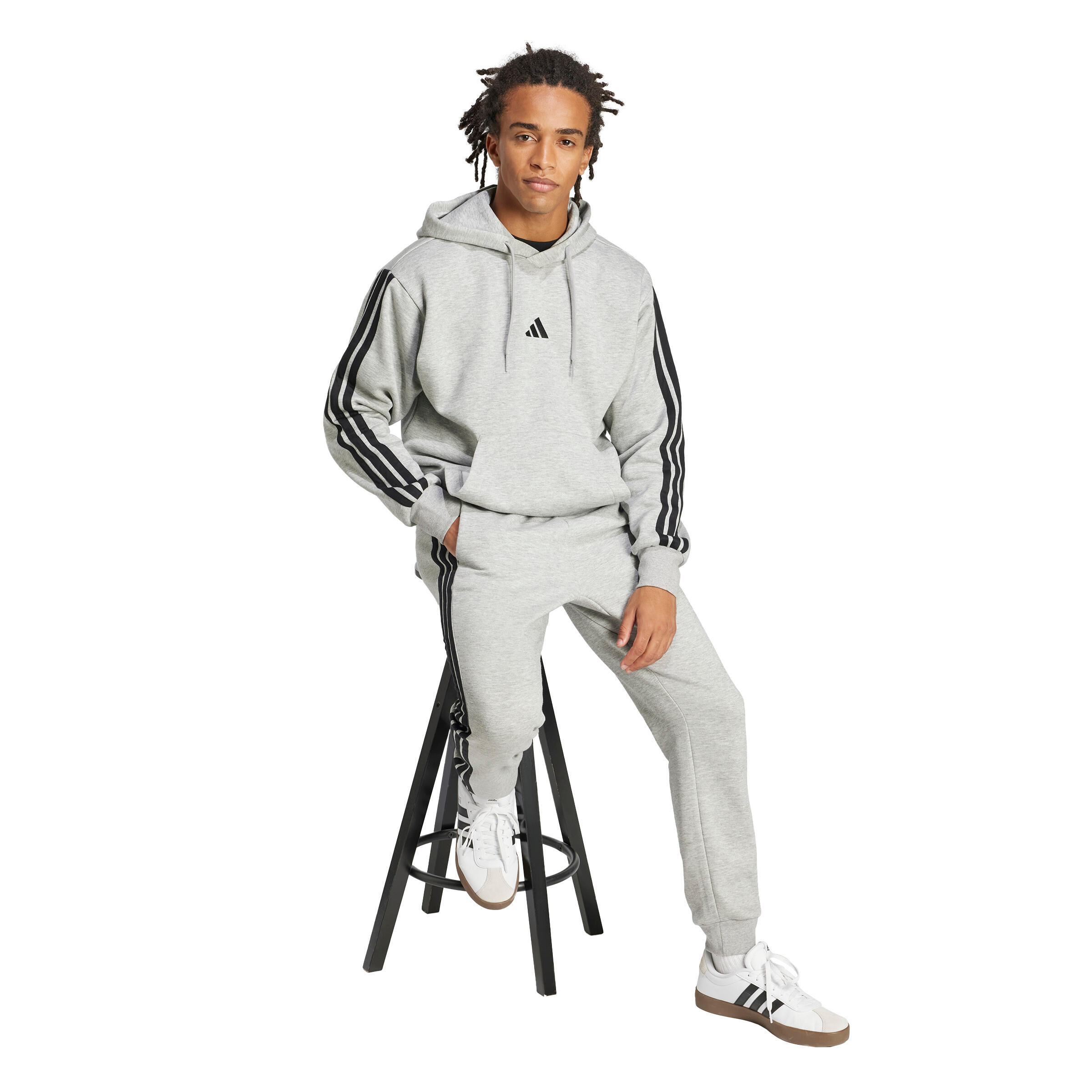 Hoodie adidas Essentials 3-Stripes Fleece 3/6