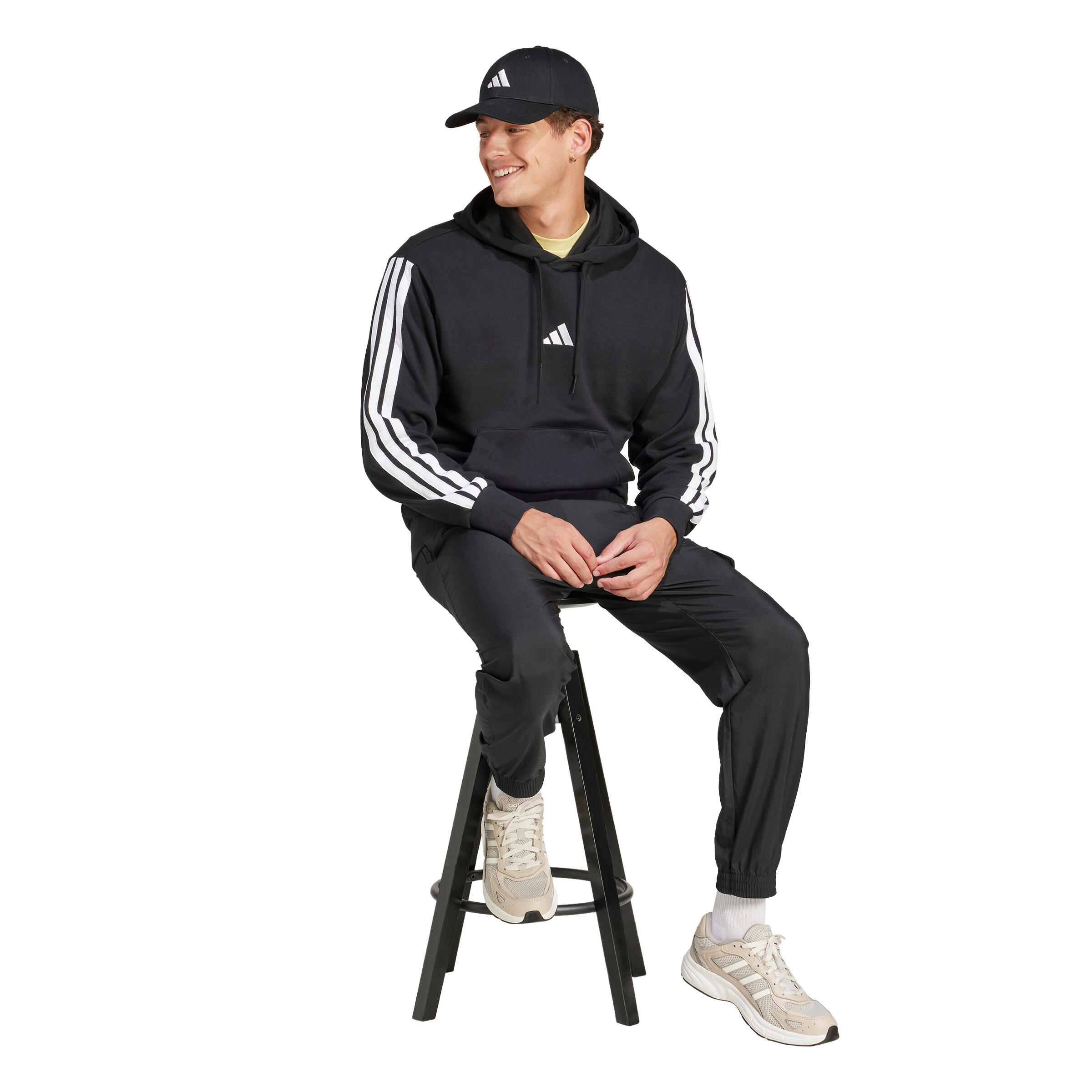 Sweatshirt à capuche adidas Essentials 3-Stripes French Terry 4/7