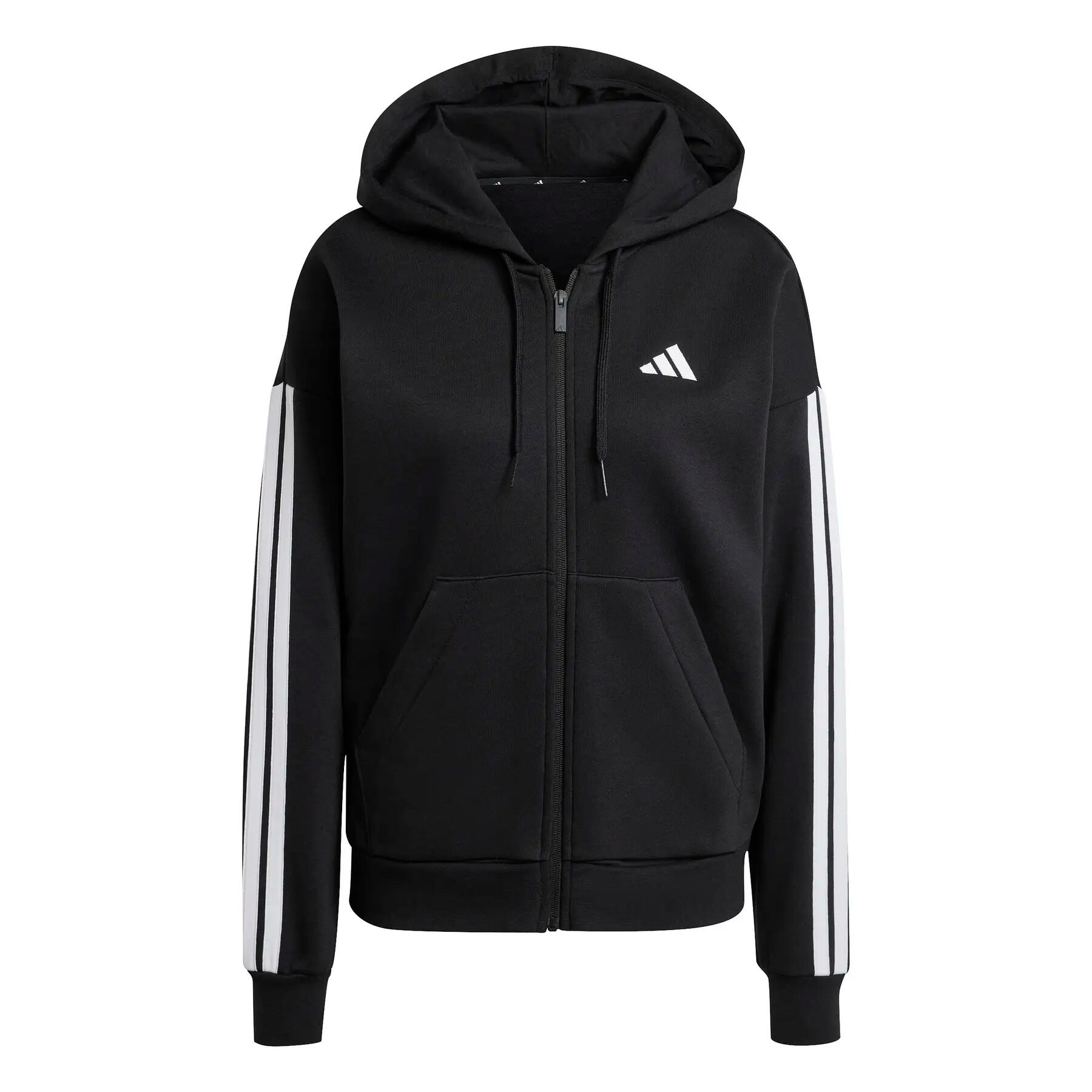Damska polarowa bluza z kapturem na zamek adidas Essentials 3-Stripes