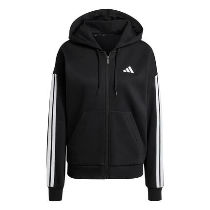 Dames fleece hoodie met rits adidas Essentials 3-Stripes