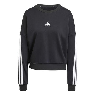 Felpa in cotone francese donna adidas Essentials 3-Stripes
