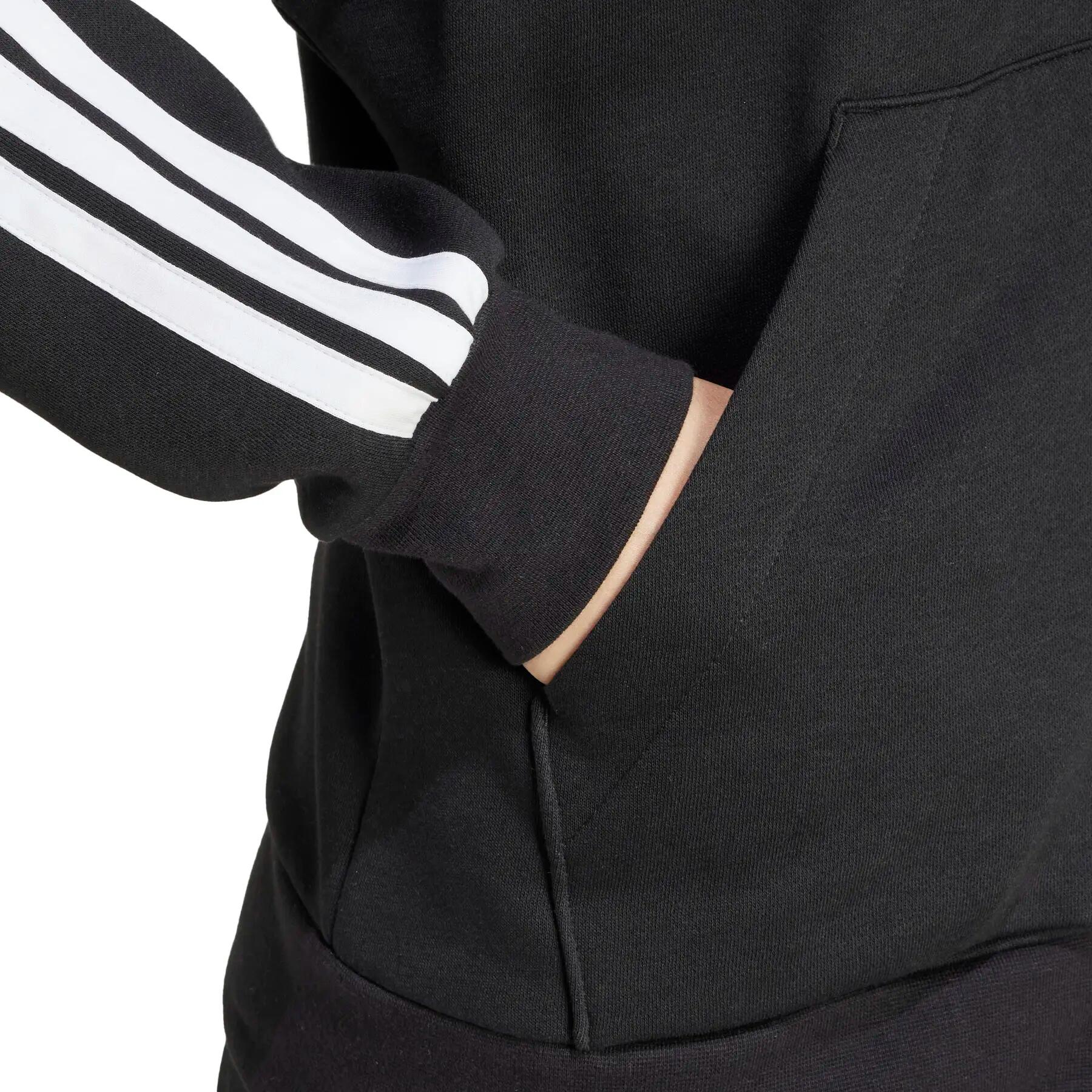 Sweatshirt à capuche zippé en polaire femme adidas Essentials 3-Stripes 6/6