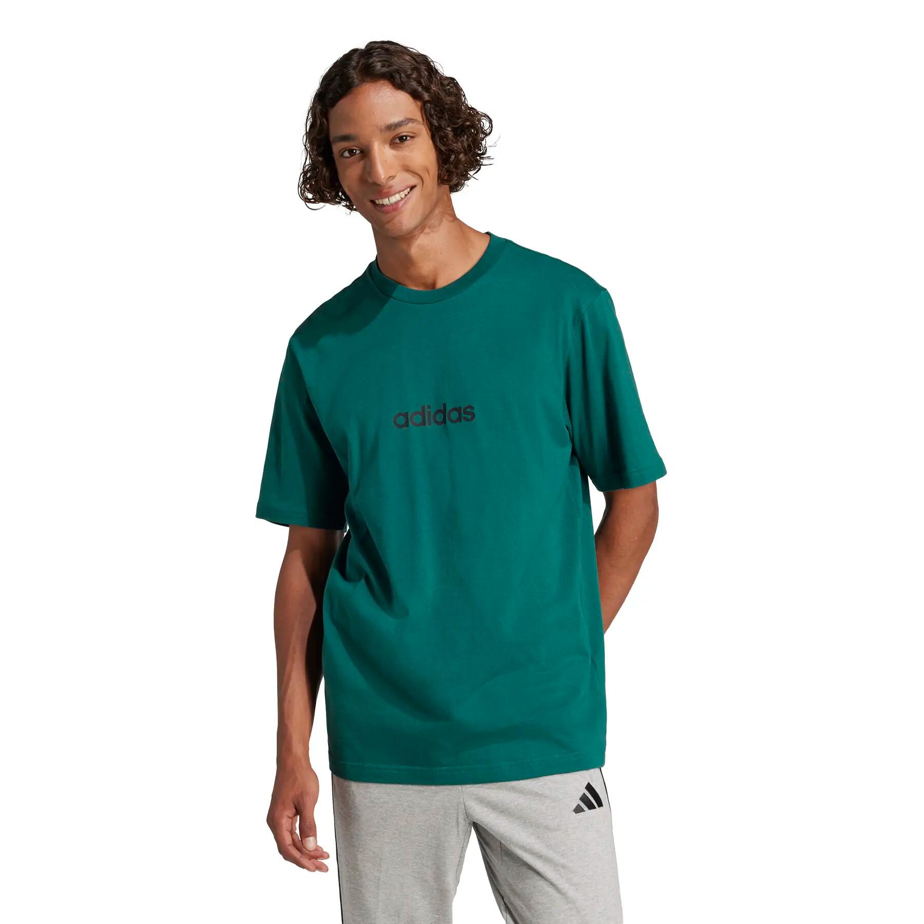 T-shirt van eenvoudige jersey adidas Essentials Linear 2/6
