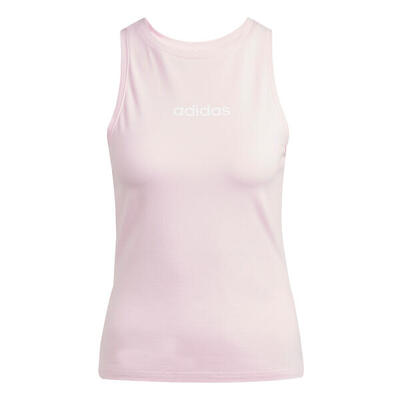 Slim fit katoenen tanktop voor vrouwen adidas essentials linear