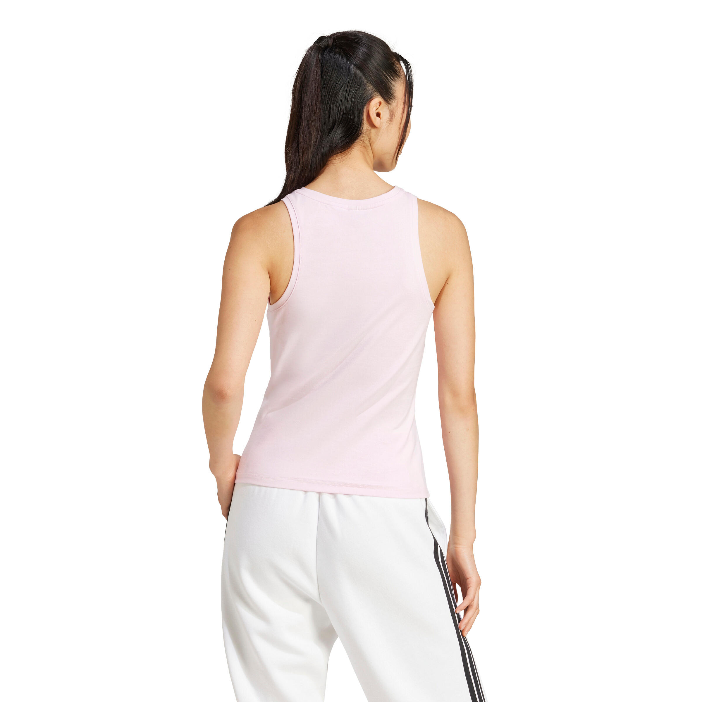Slim fit katoenen tanktop voor vrouwen adidas Essentials Linear 4/6