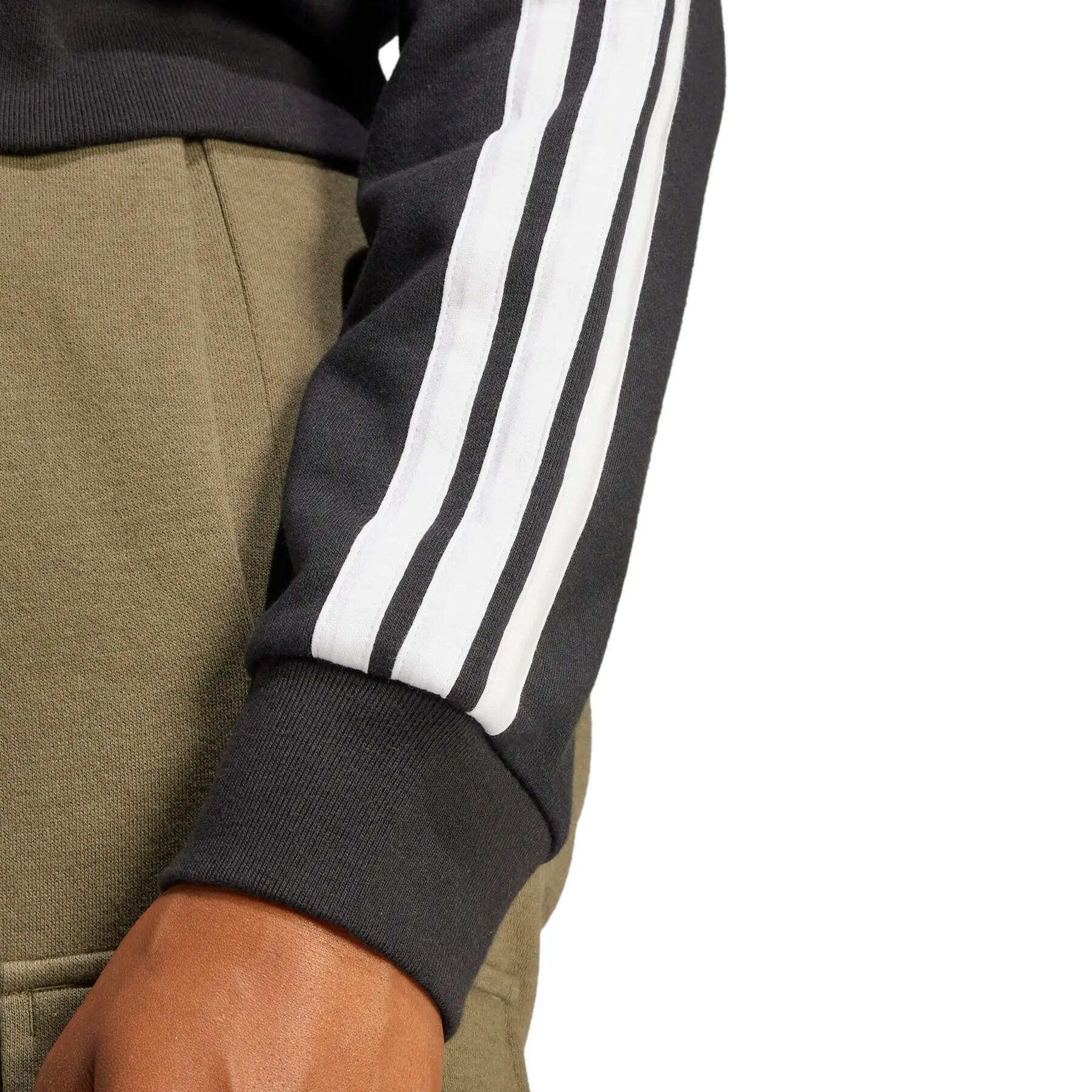 Veste à capuche entièrement zippée French terry 3 bandes Essentials 6/6