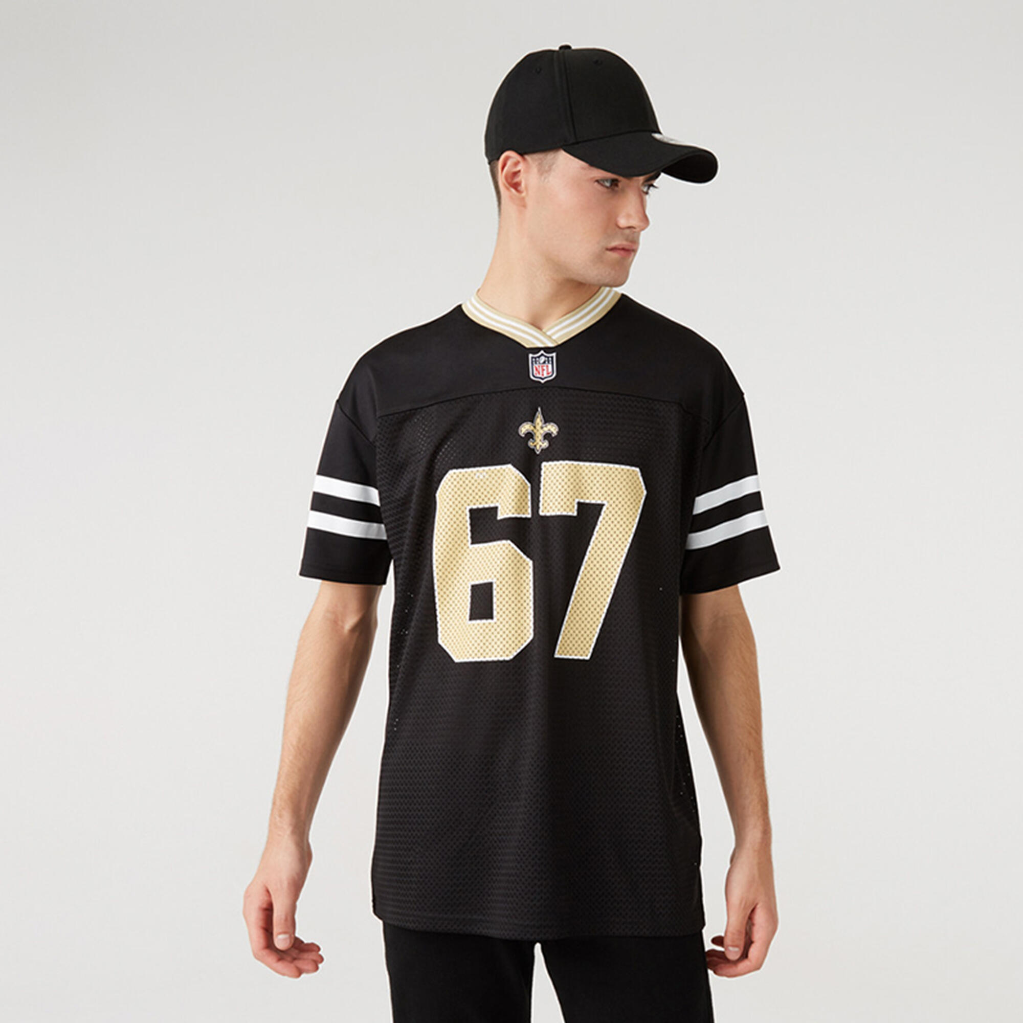 Jersey New Era Des New Orleans Saints Noir NFL Logo 5/7