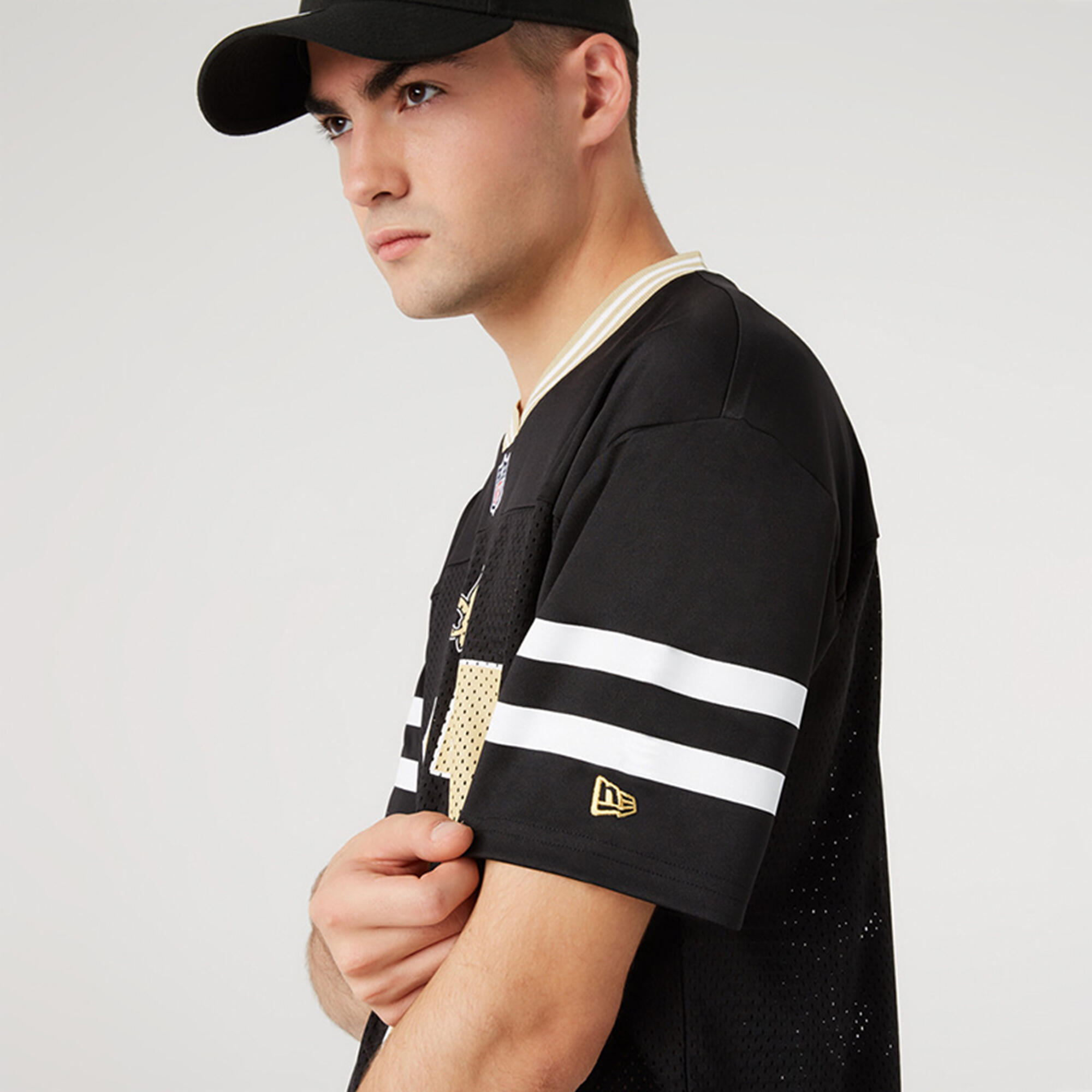 Jersey New Era Des New Orleans Saints Noir NFL Logo 4/7