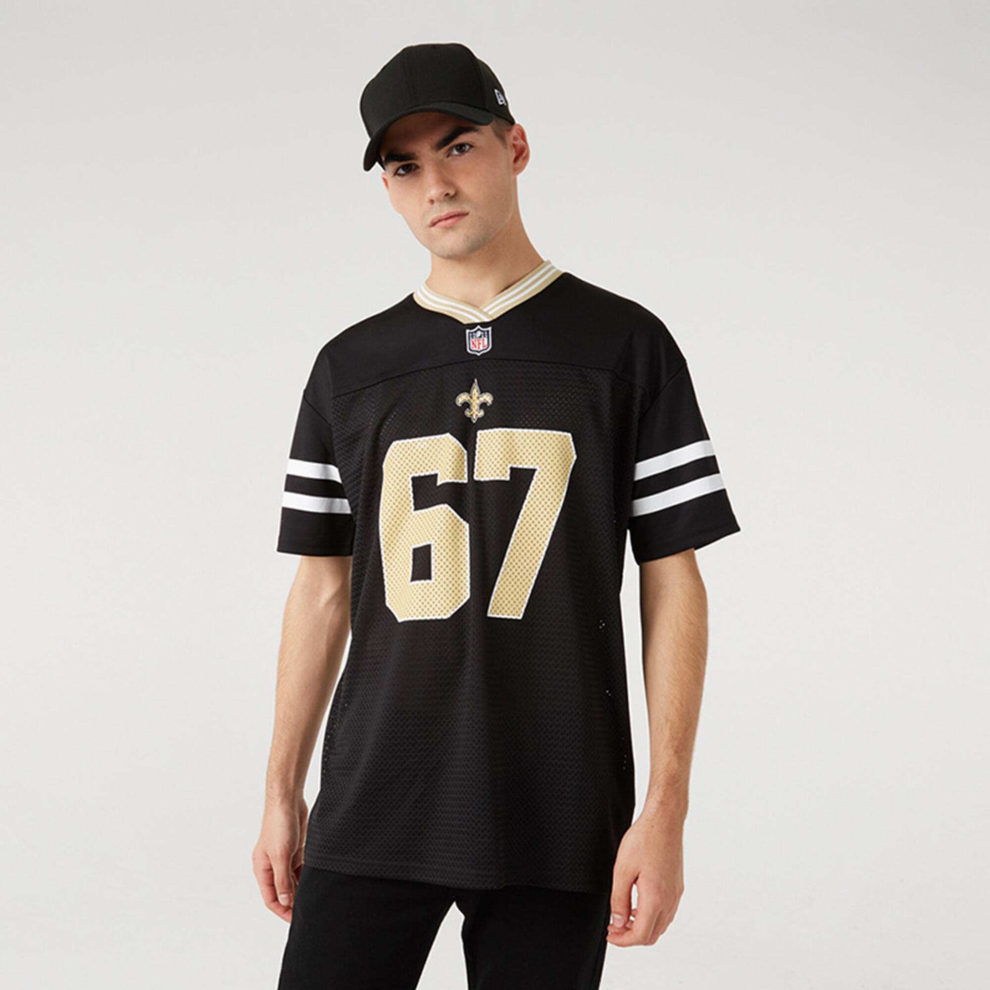Jersey New Era Des New Orleans Saints Noir NFL Logo 6/7