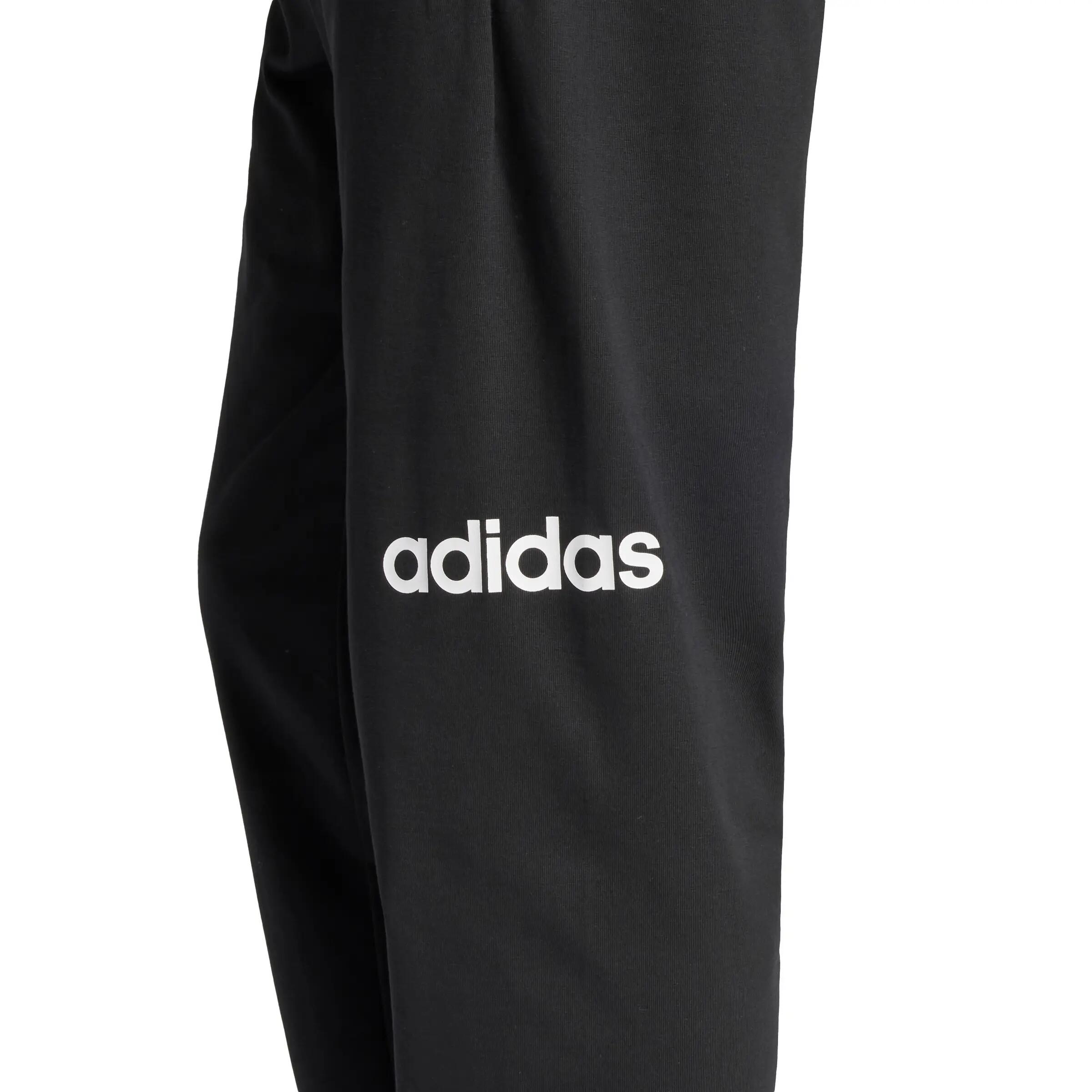 Pantaloni Adidas Essentials Linear Fitness Uomo - Nero Blu 6/6