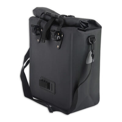 Enkele fietstas zwart - 23 liter - schouderband tas fiets