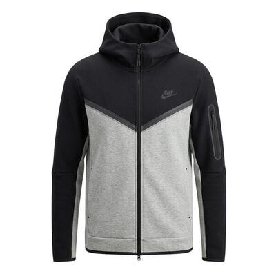 Ritshoodie tech fleece zwart - hv0949-011