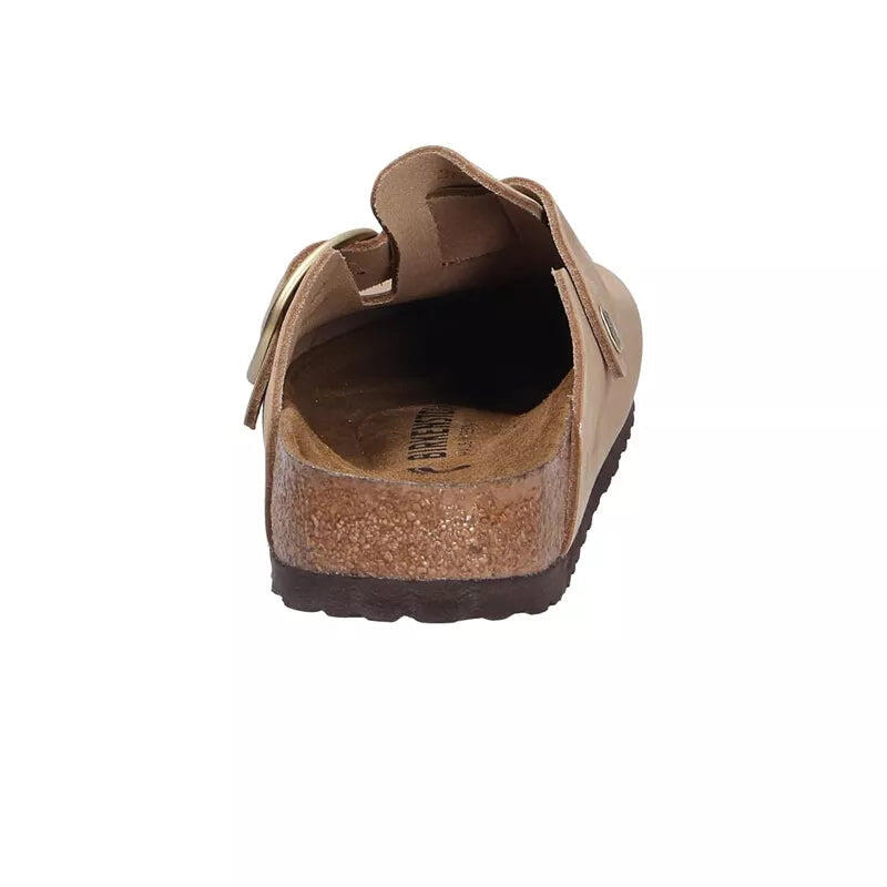 Sandalias Planas Mujer Birkenstock Boston Big Buckle Beige 7/7