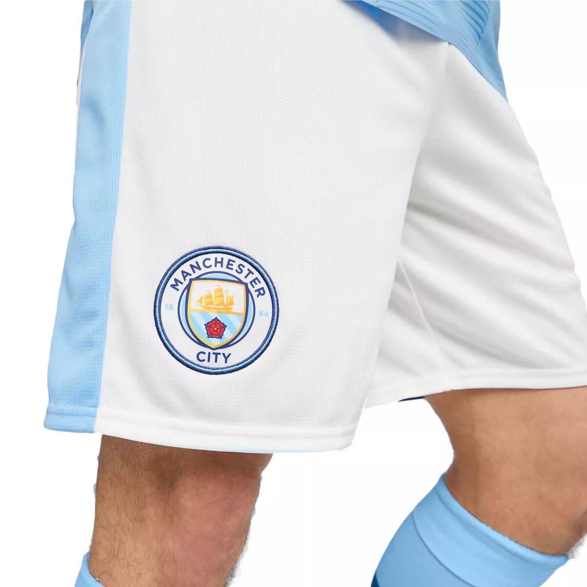 Short 23/24 Manchester City PUMA White Team Light Blue 7/7
